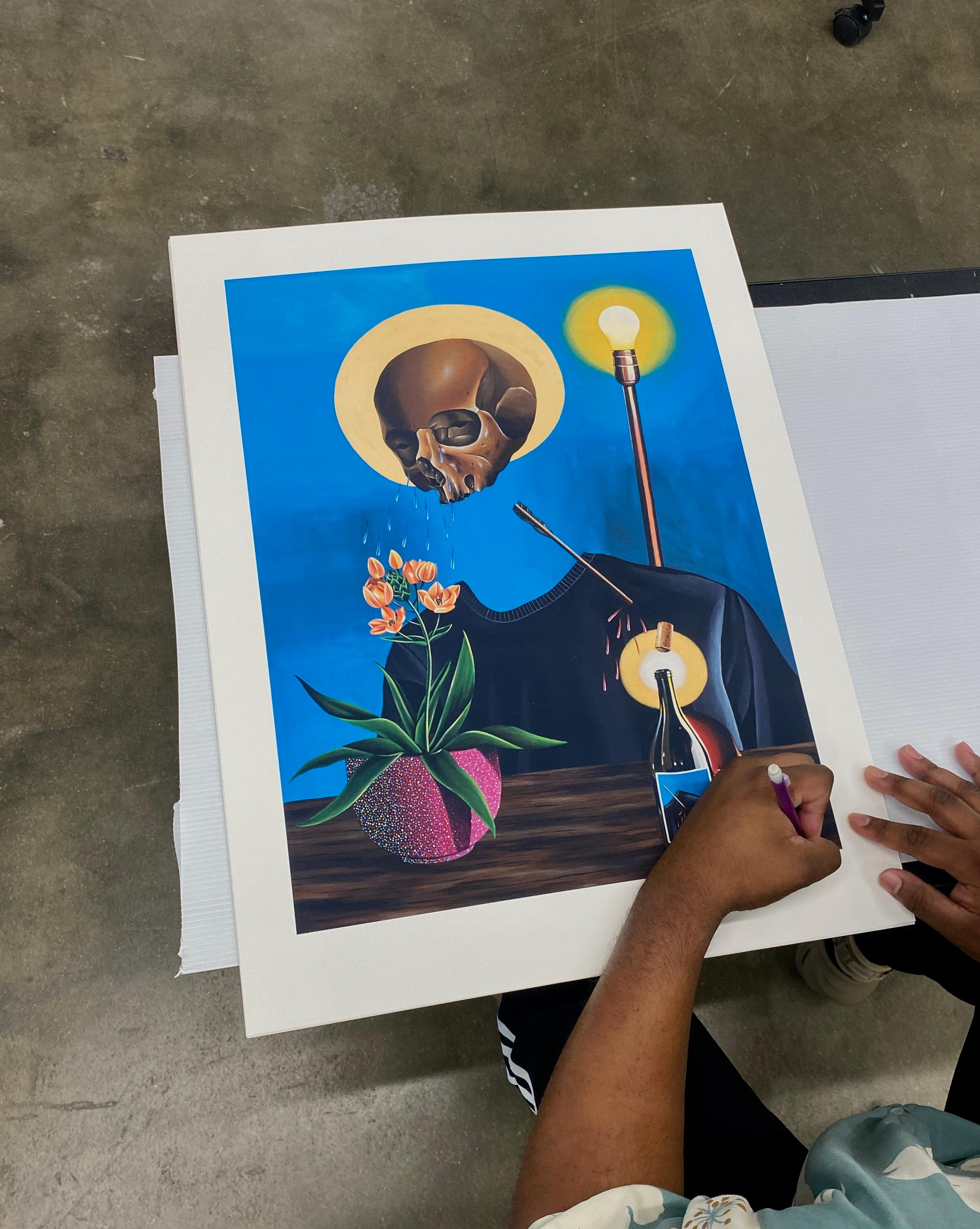 First ever set of limited edition prints by Houston-based artist Jaylen Pigford, printed in Austin, TX. The Growth print is an archival ink jet print, edition of 50. All prints are signed by the artist. 

In this latest series of work, Pigford