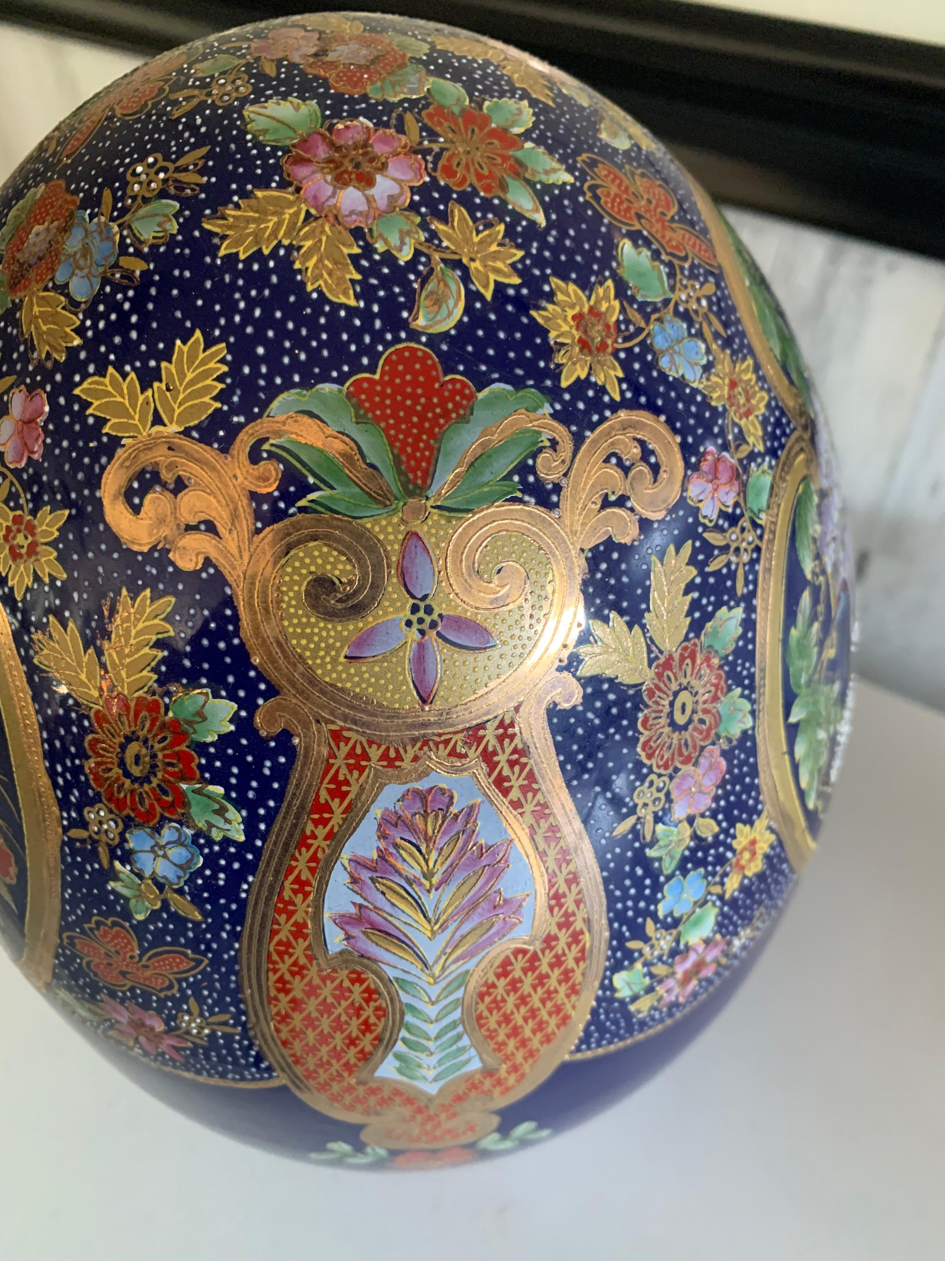 Jaymee Collection of Paris Large Porcelain Egg For Sale 2