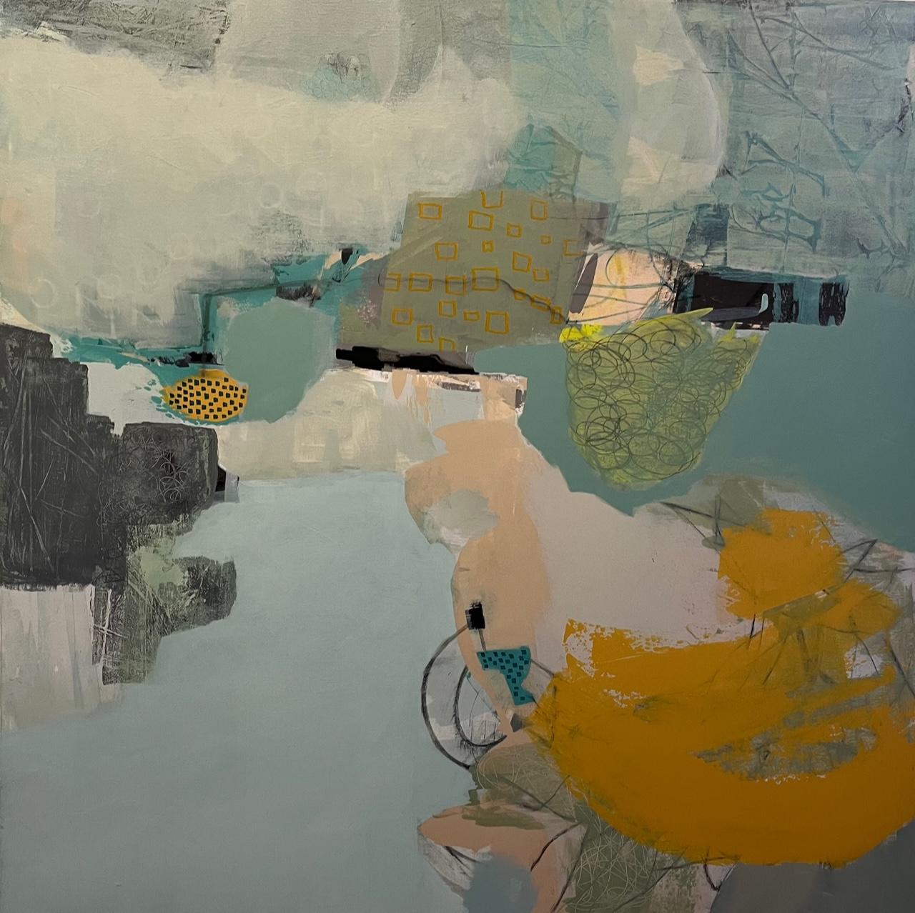 Walther’s layered abstracts explore how we balance our connection to the digital world with our connection to our inner selves and to nature. Her work is intended to take us on contemplative journeys of sorts by highlighting these realms. 

Jayne