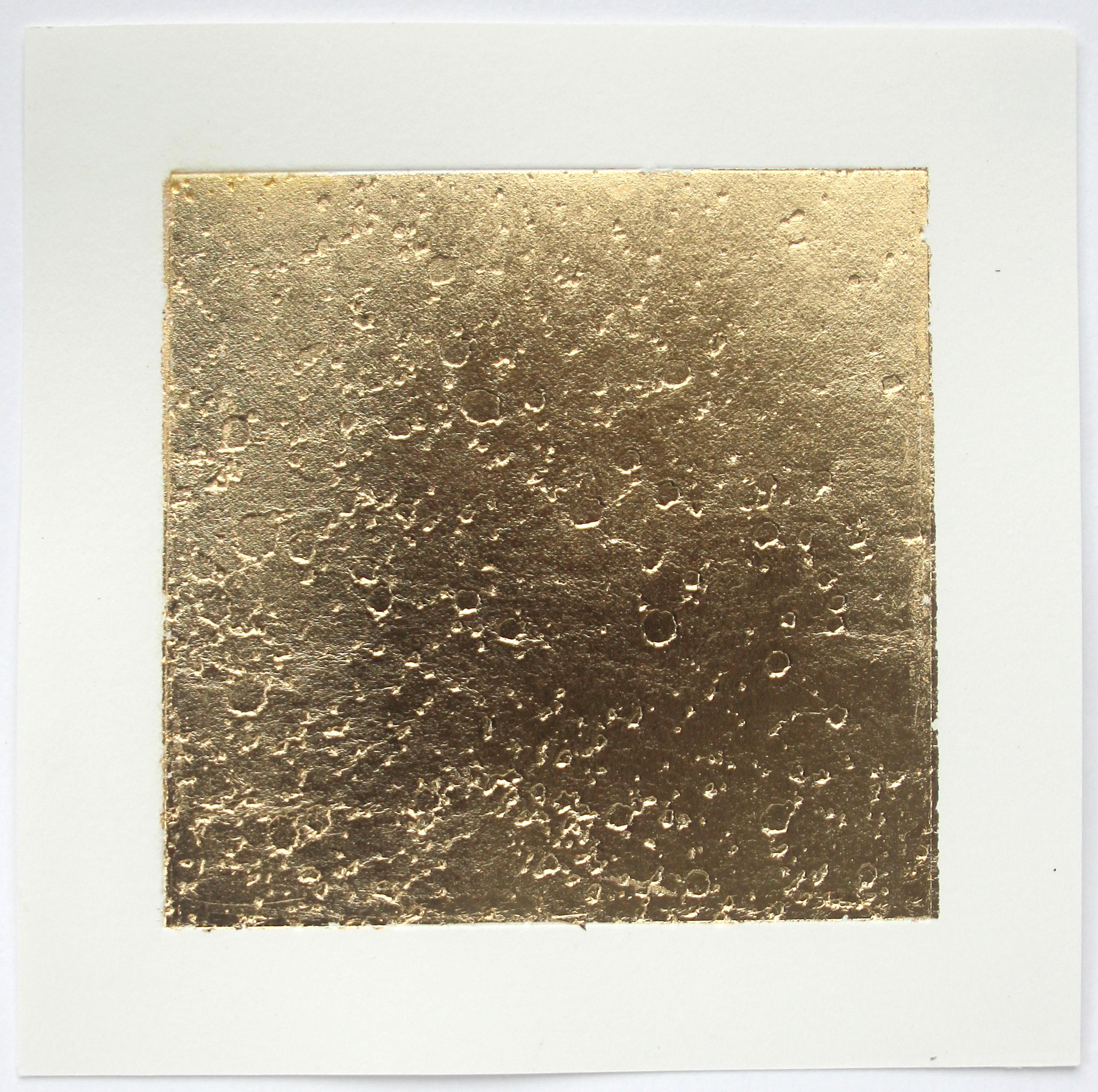 Joy is not made to be a Crumb (Gold): Bubbles in the Sand, Hand-Pulled Etching For Sale 1