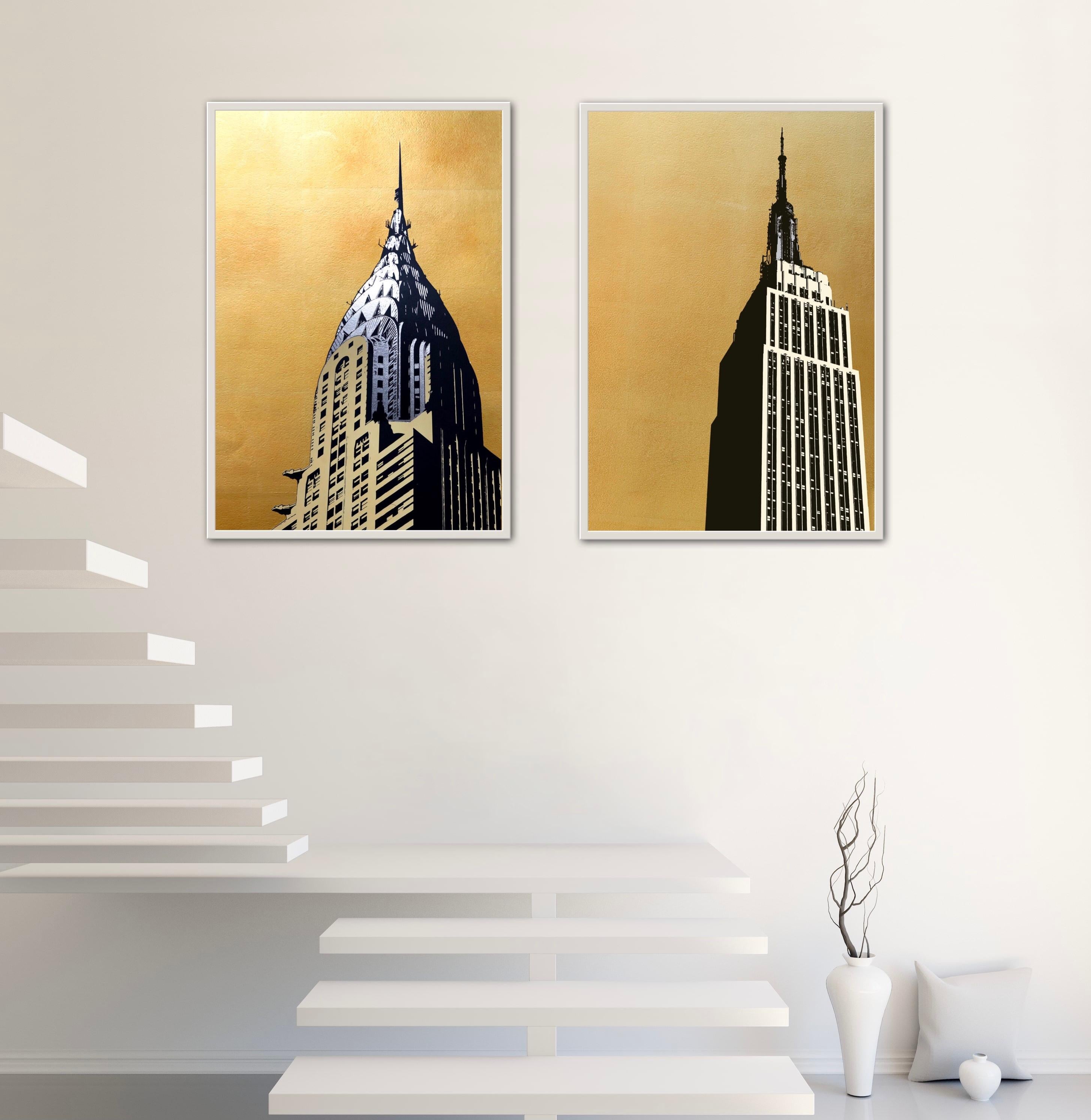 Díptico del edificio Chrysler y el Empire State por Jayson Lilley

Medidas totales cm : H 160 x A 120

Jayson Lilley
Edificio Chrysler
Edición Limitada de Arquitectura
Serigrafía sobre cartón museográfico de archivo
Edición de 12 ejemplares
Medidas: