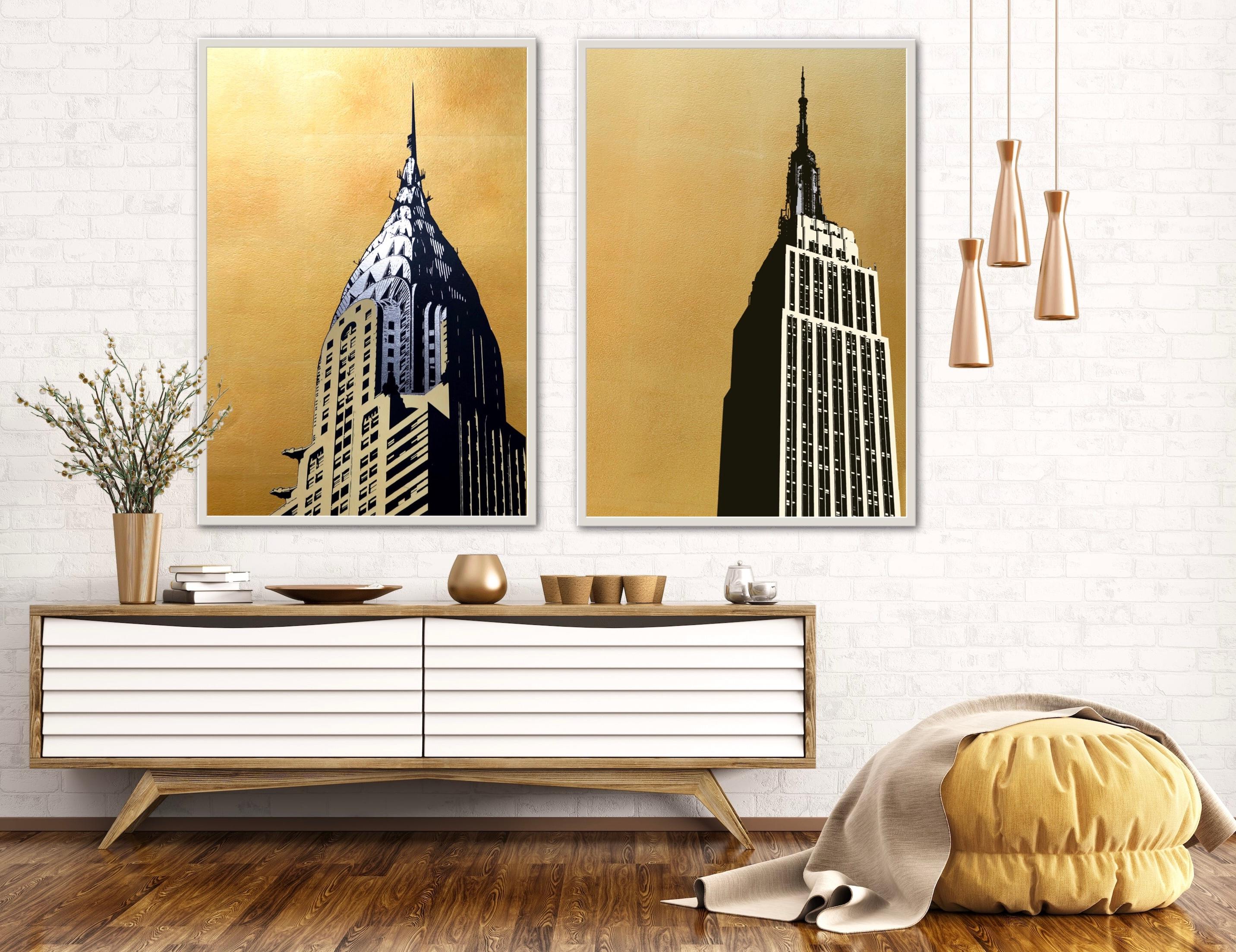 Díptico del Edificio Chrysler y el Empire State en venta 1