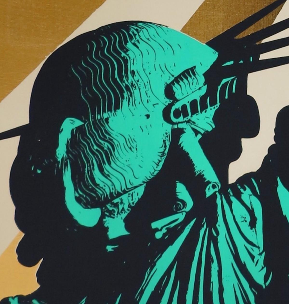 Sweet Land of Liberty, New Yorker Kunst, Freiheitsstatue-Kunstwerk, ikonische Kunst im Angebot 1