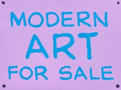 Jayson Musson "Cartello di arte moderna in vendita", 2014
