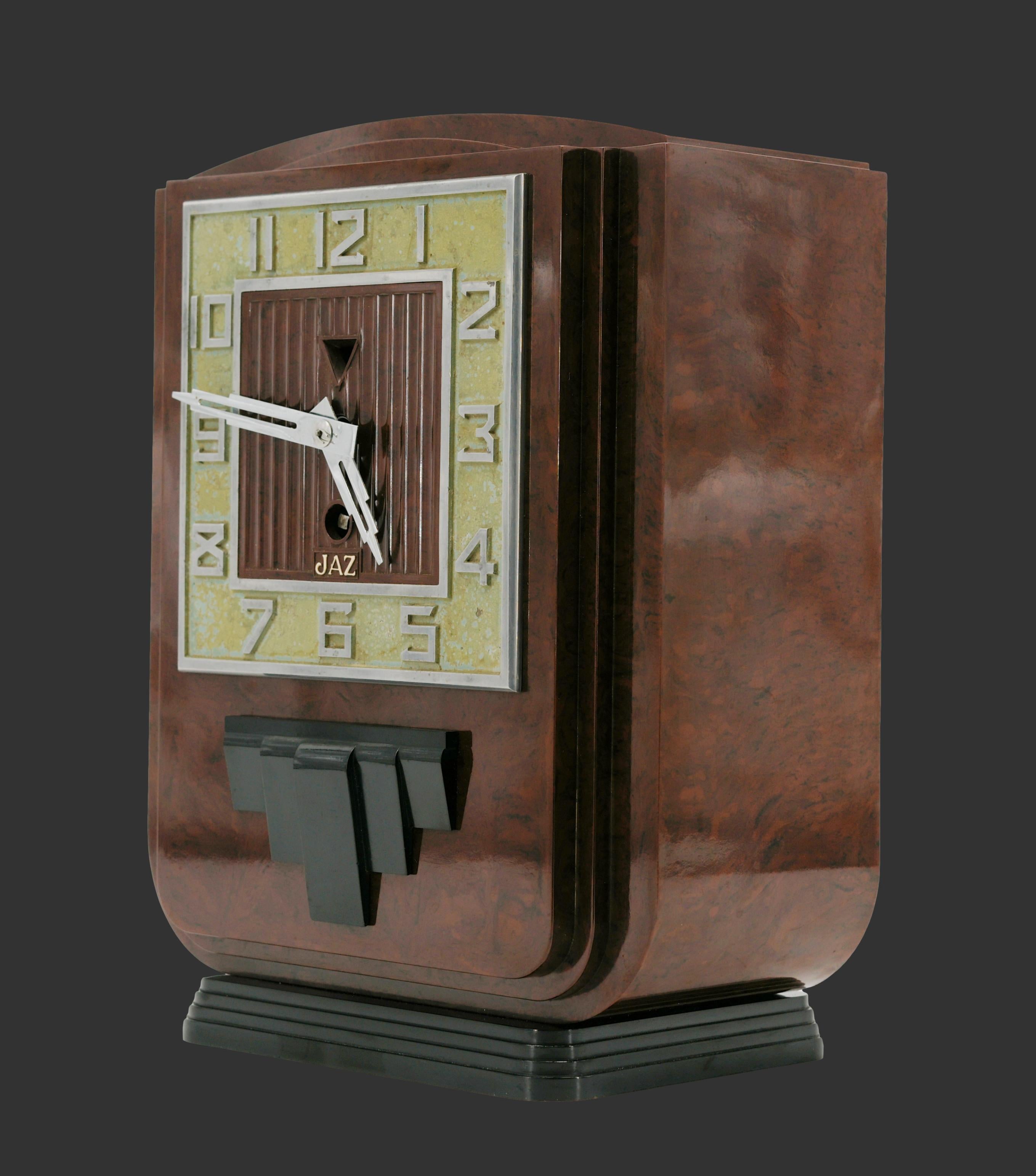 Horloge Art déco en bakélite chaude JAZ, 1920 2