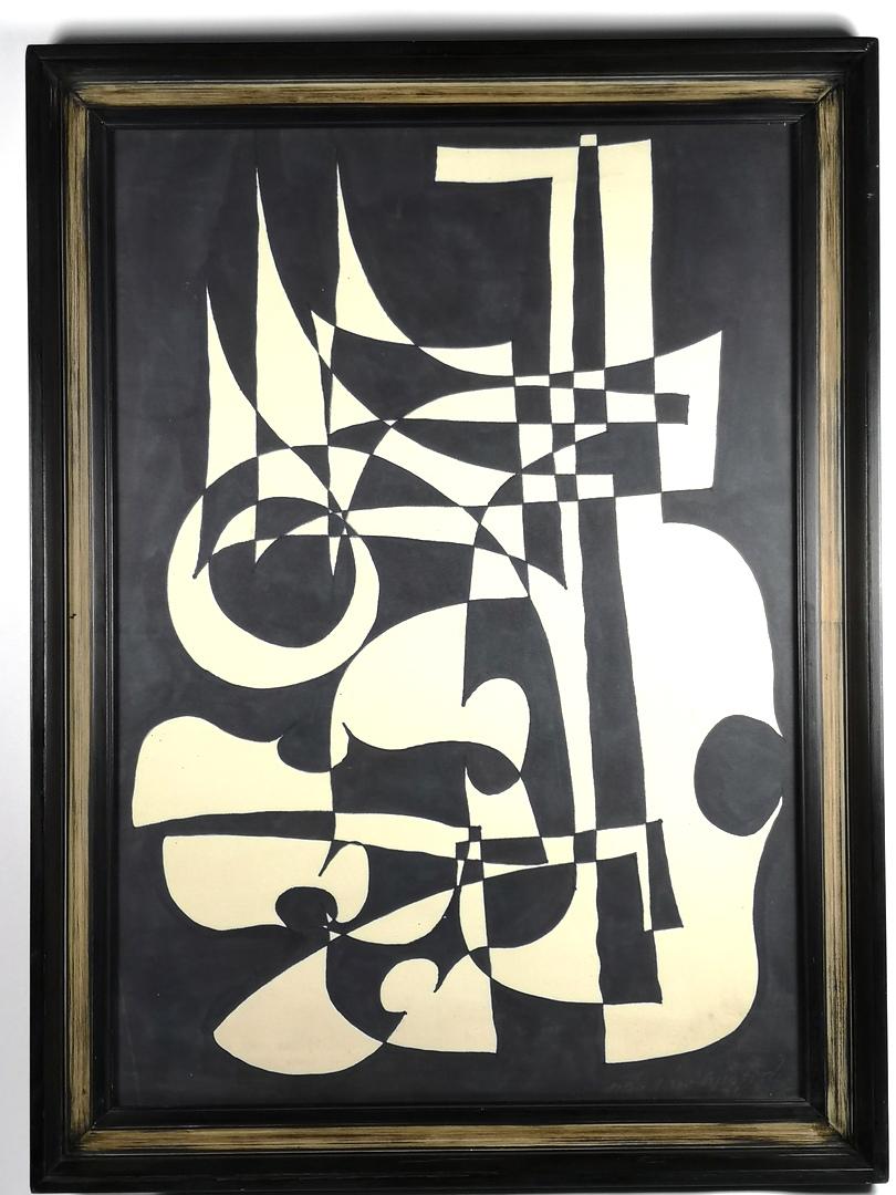 This ink-on-paper work is a representative piece of the 1960s-1970s op art movement in Hungary. The piece is signed and dated by the artist, is framed and in great condition. Original piece.

Should you be interested we feature more from Szasz's