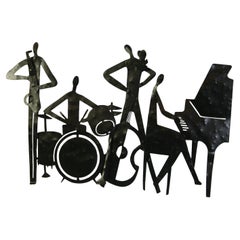 Jazz Band Metal Wall Sculpture