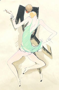 "Jazz Club Dancing, Paris", stampa degli anni '20 di Paul Colin