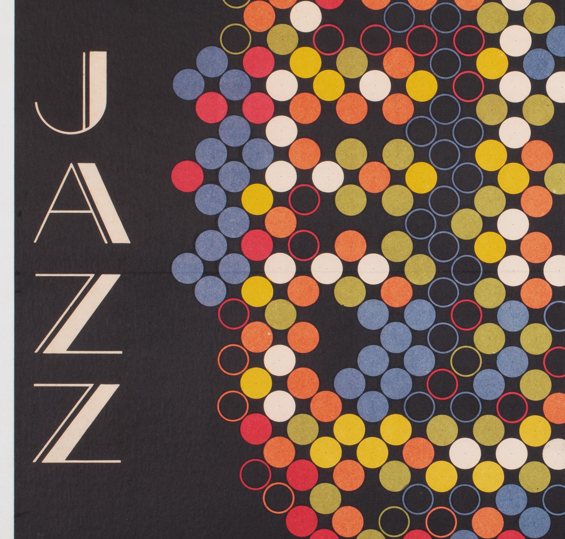 Paper Jazz Jamboree 1969 Polish Music Festival Poster, Bronislaw Zelek For Sale