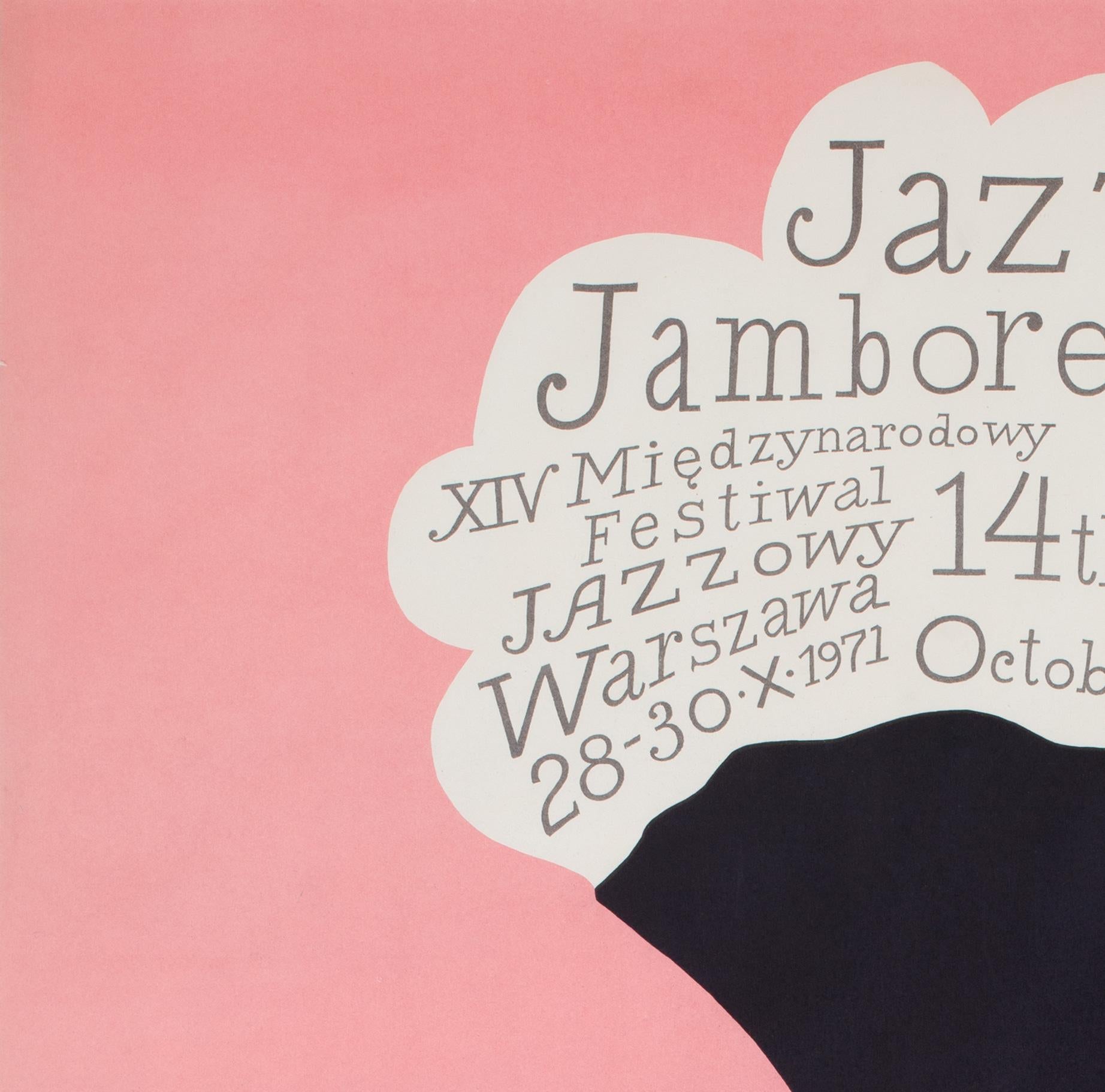 Jazz Jamboree 1971 Polish Jazz Festival Poster, Henryk Tomaszewski In Good Condition For Sale In Bath, Somerset