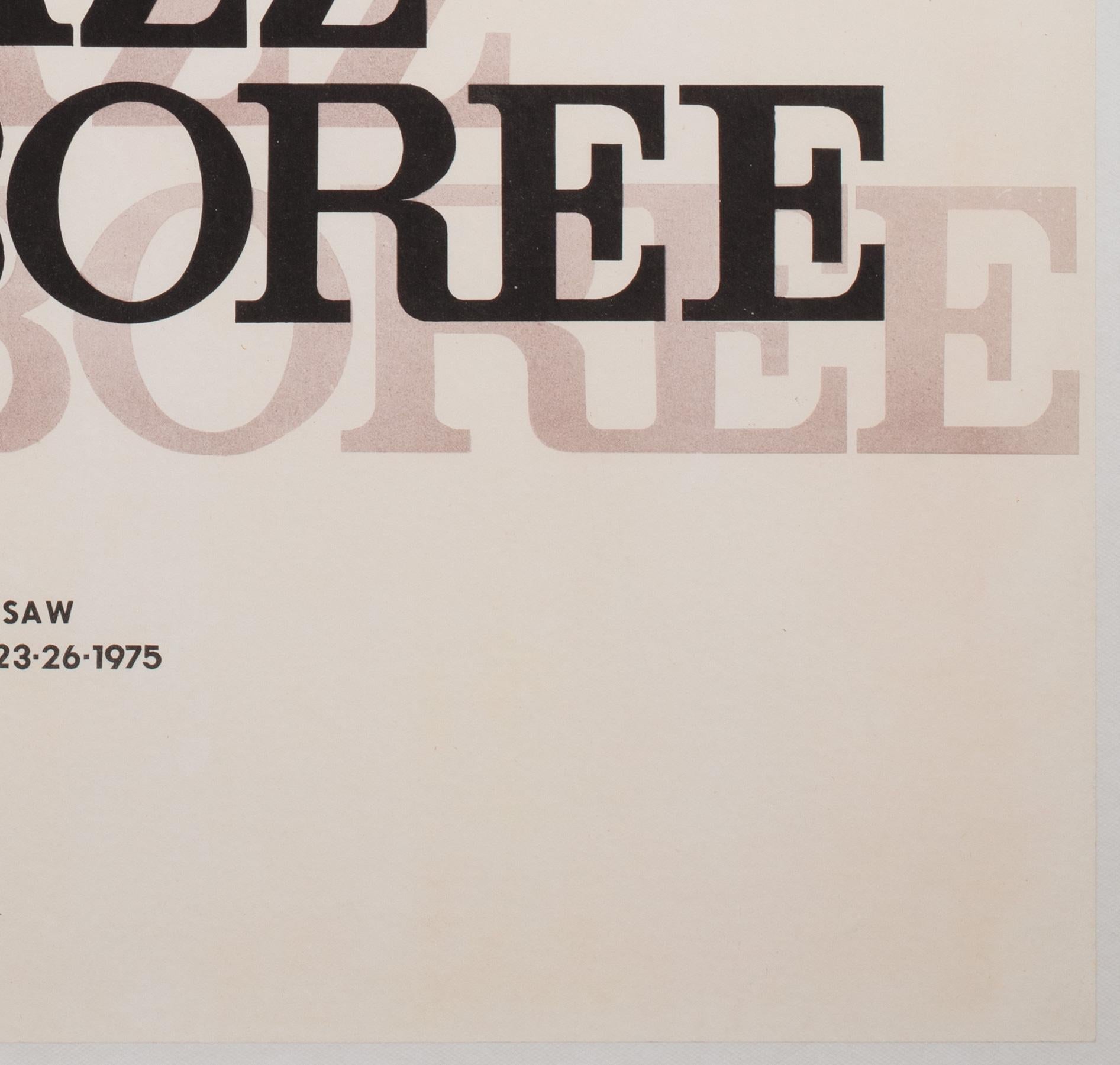 Affiche du Festival de musique polonais Jazz Jamboree 1975, Jedrzejkowski en vente 2