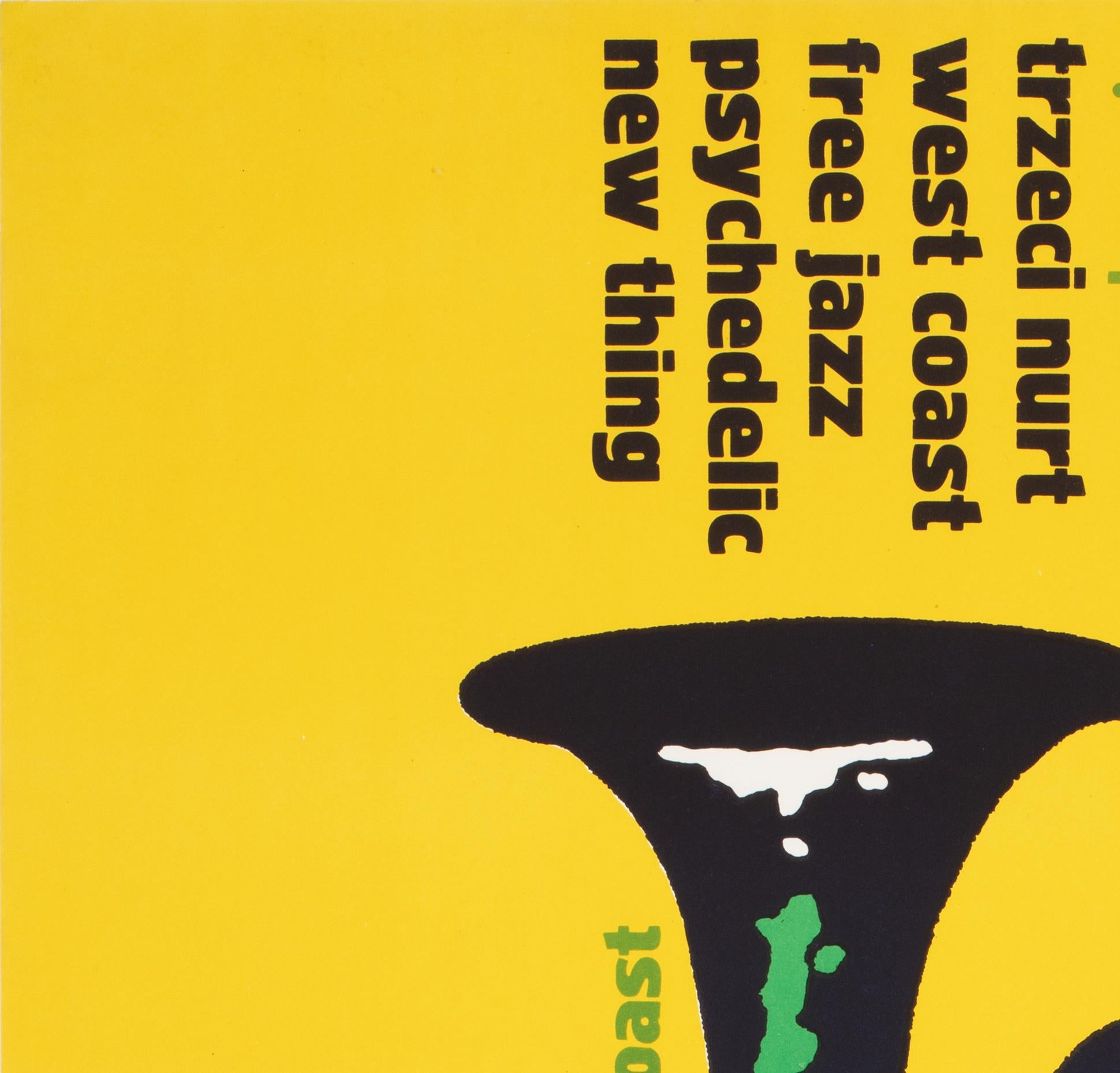 JAZZ JAMBOREE, Polish Music Festival Poster, BRONISLAW ZELEK, 1968 In Excellent Condition For Sale In Bath, Somerset