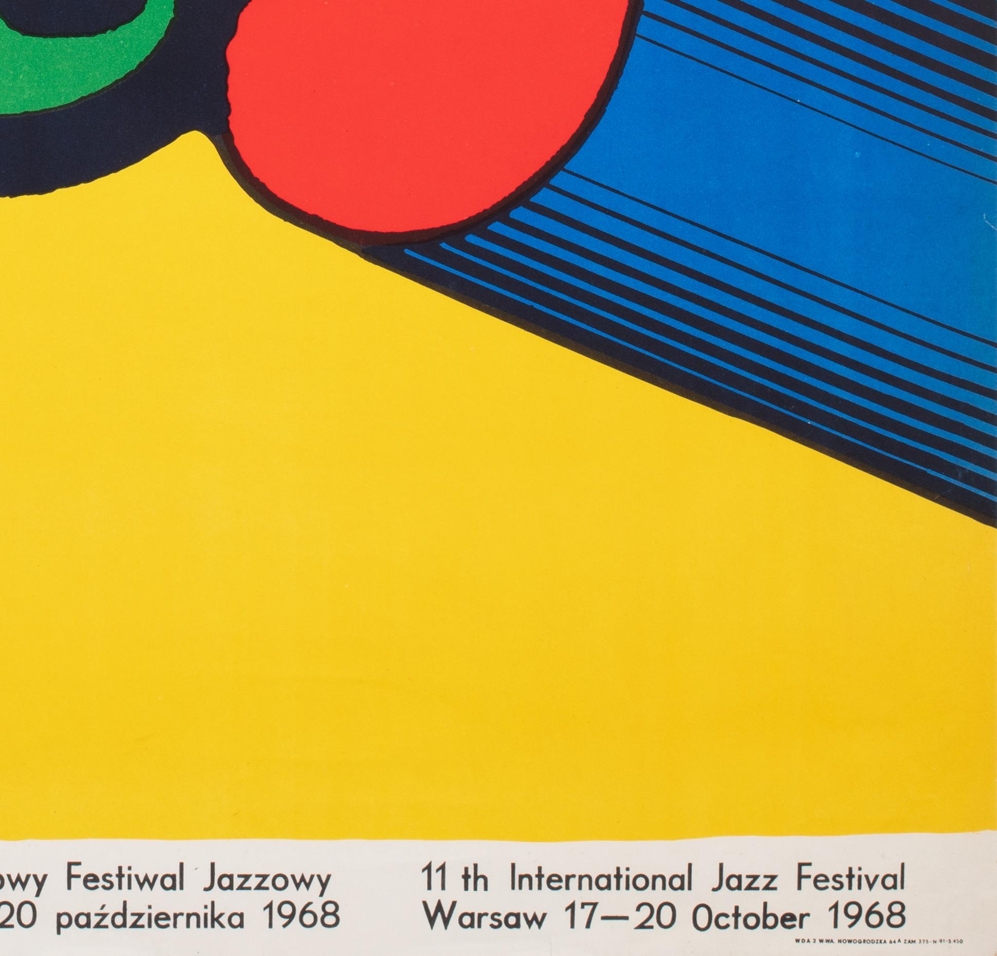 JAZZ JAMBOREE, Polish Music Festival Poster, BRONISLAW ZELEK, 1968 For Sale 3