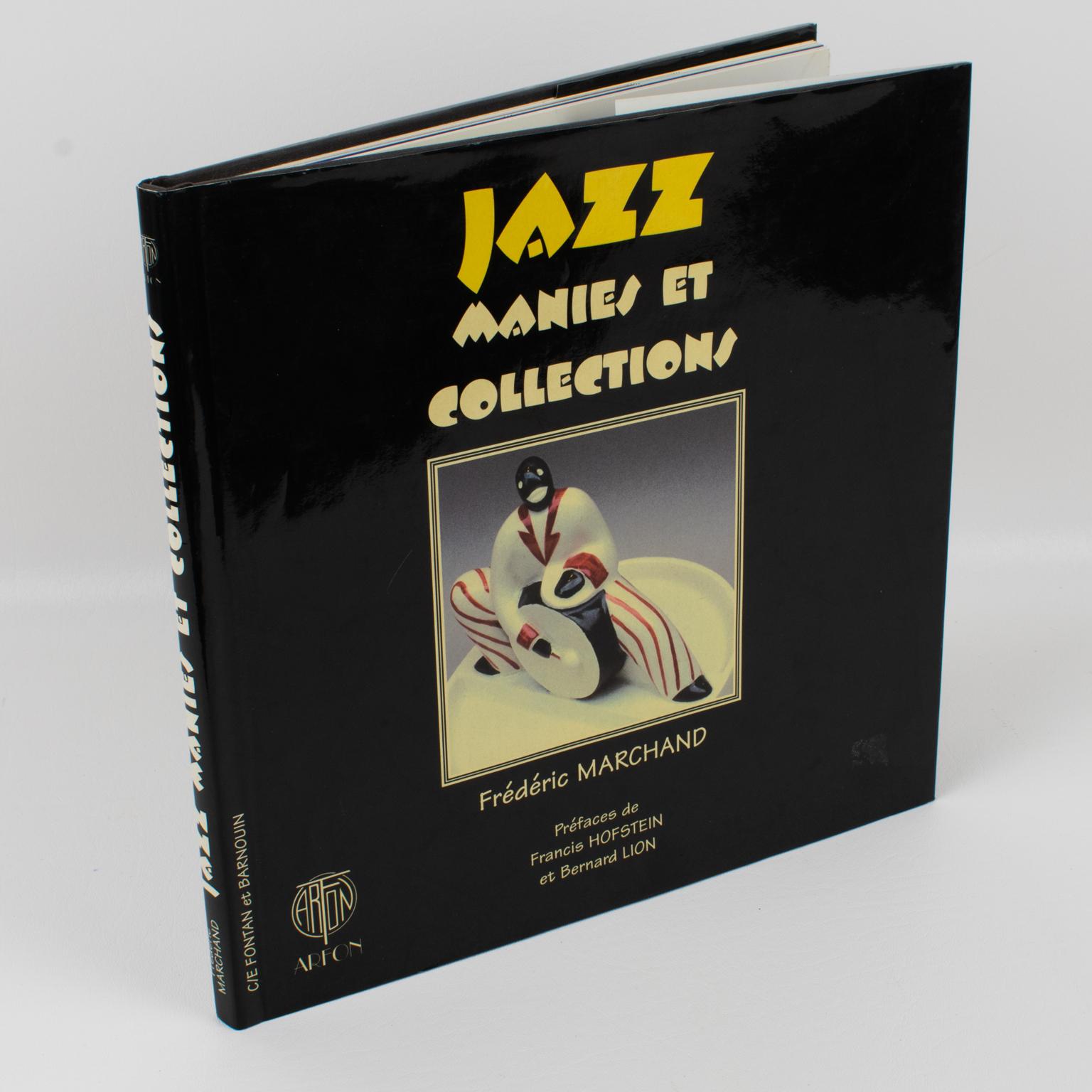 Jazz Manies et Collections (Jazz Mania and Collections), French Book by Frédéric Marchand, 1997.
Preface by Francis Hofstein and Bernard Lion.
The author has collected 180 objects on the vibrant theme of jazz: books, magazines, programs, record