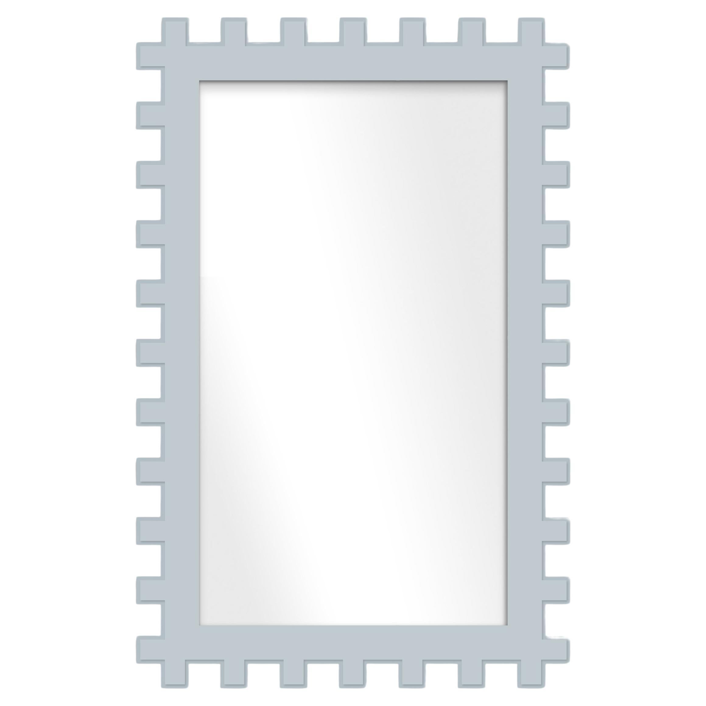 Jazz Rectangle Mirror in Parma Gray For Sale