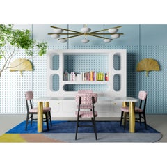 Jazz Rectangular Table in Powder-Coated Aluminum by altreforme