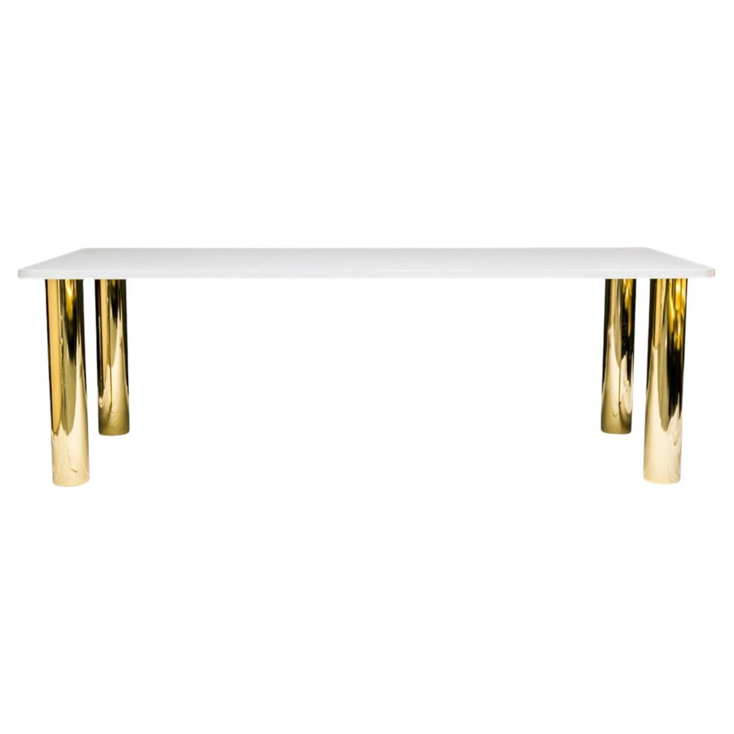 Jazz Rectangular Table in Powder-Coated Aluminum by altreforme