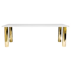Jazz Rectangular Table in Powder-Coated Aluminum by altreforme