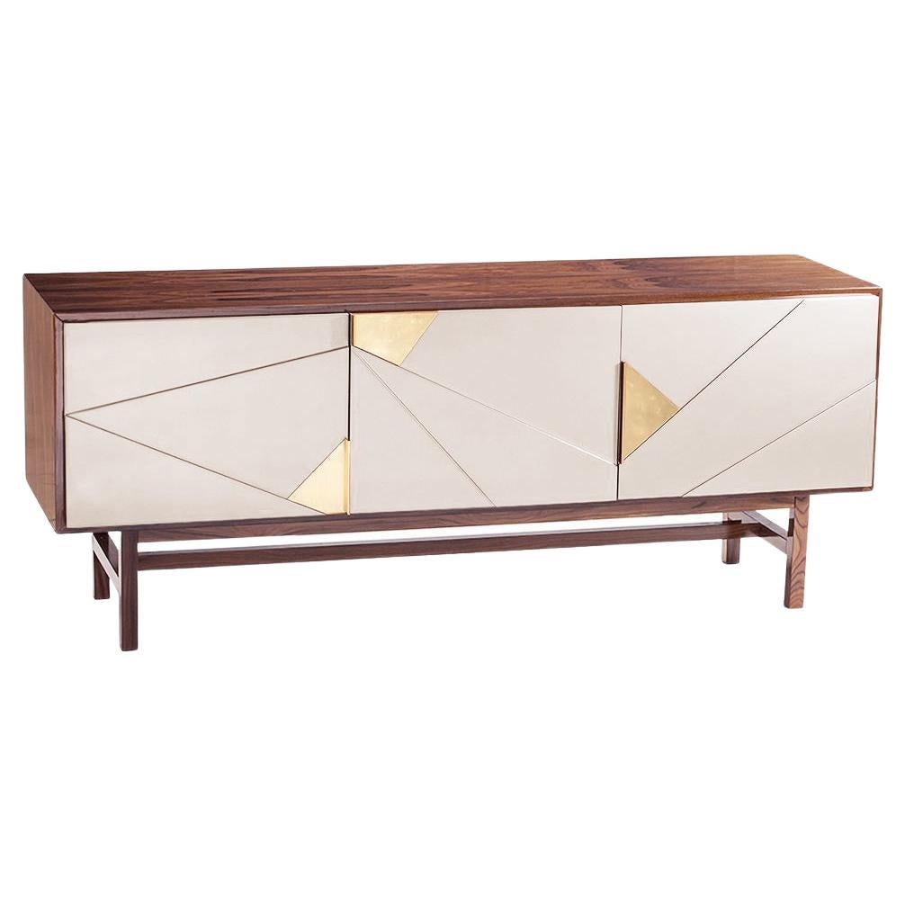 Jazz Sideboard with Iron Wood and Ivory For Sale