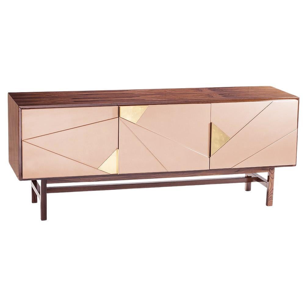 Jazz Sideboard with Iron Wood and Nude For Sale