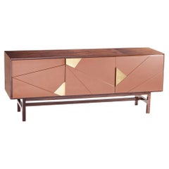 Jazz-Sideboard aus Eisenholz und pulverbeschichtet