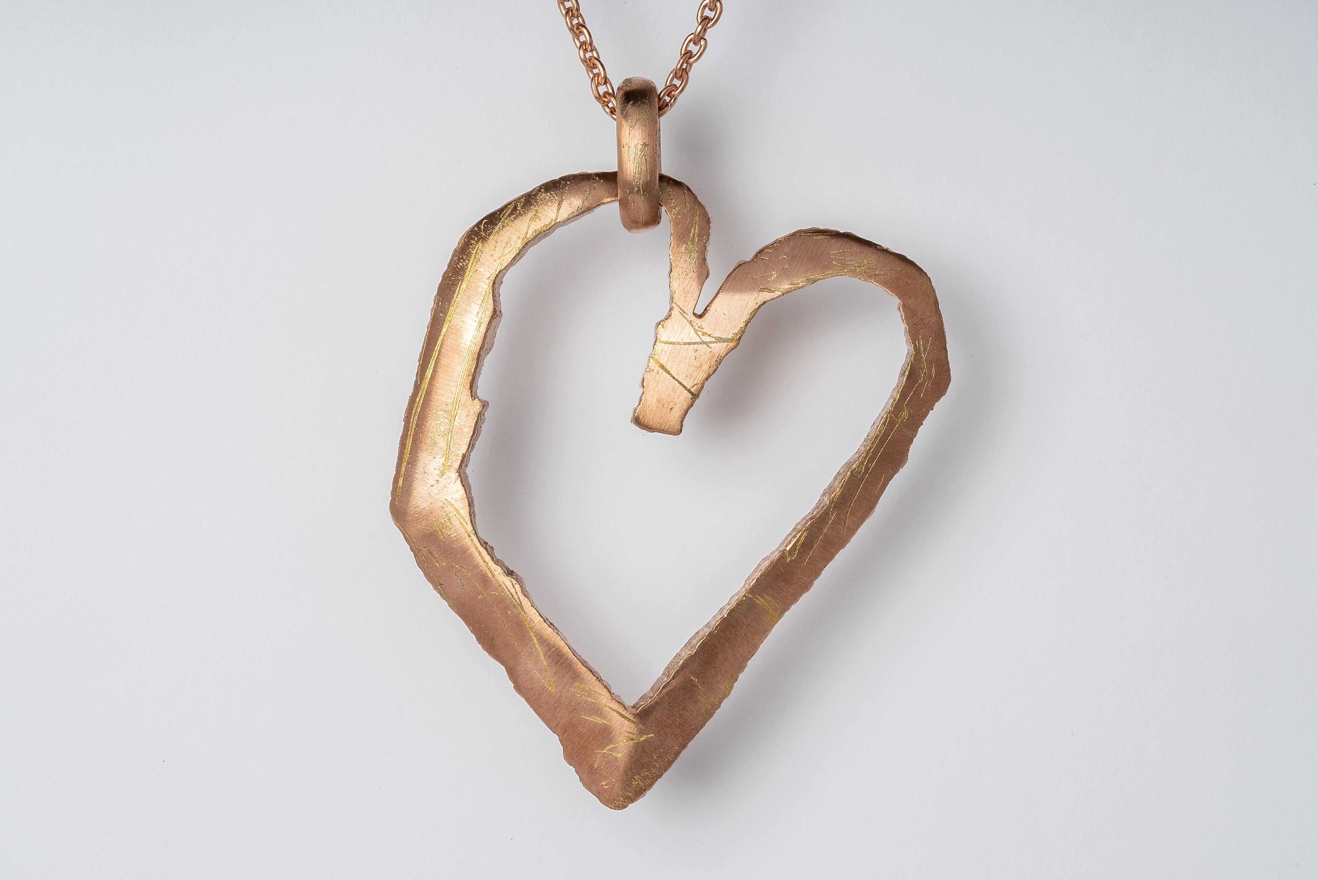 Jazz's Heart Necklace (Big, AM+AMA) In New Condition For Sale In Hong Kong, Hong Kong Island