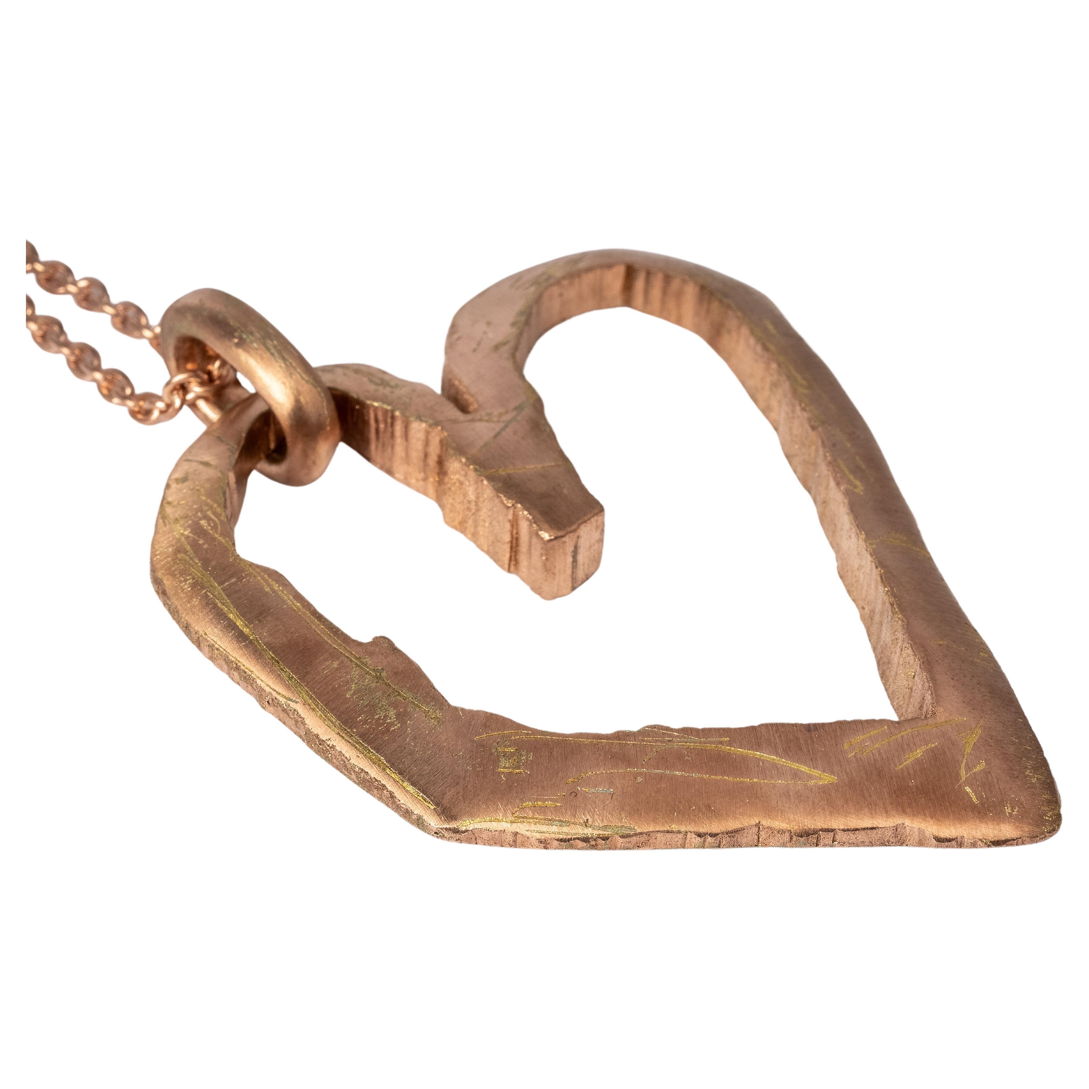 Jazz's Heart Necklace (Big, AM+AMA) For Sale