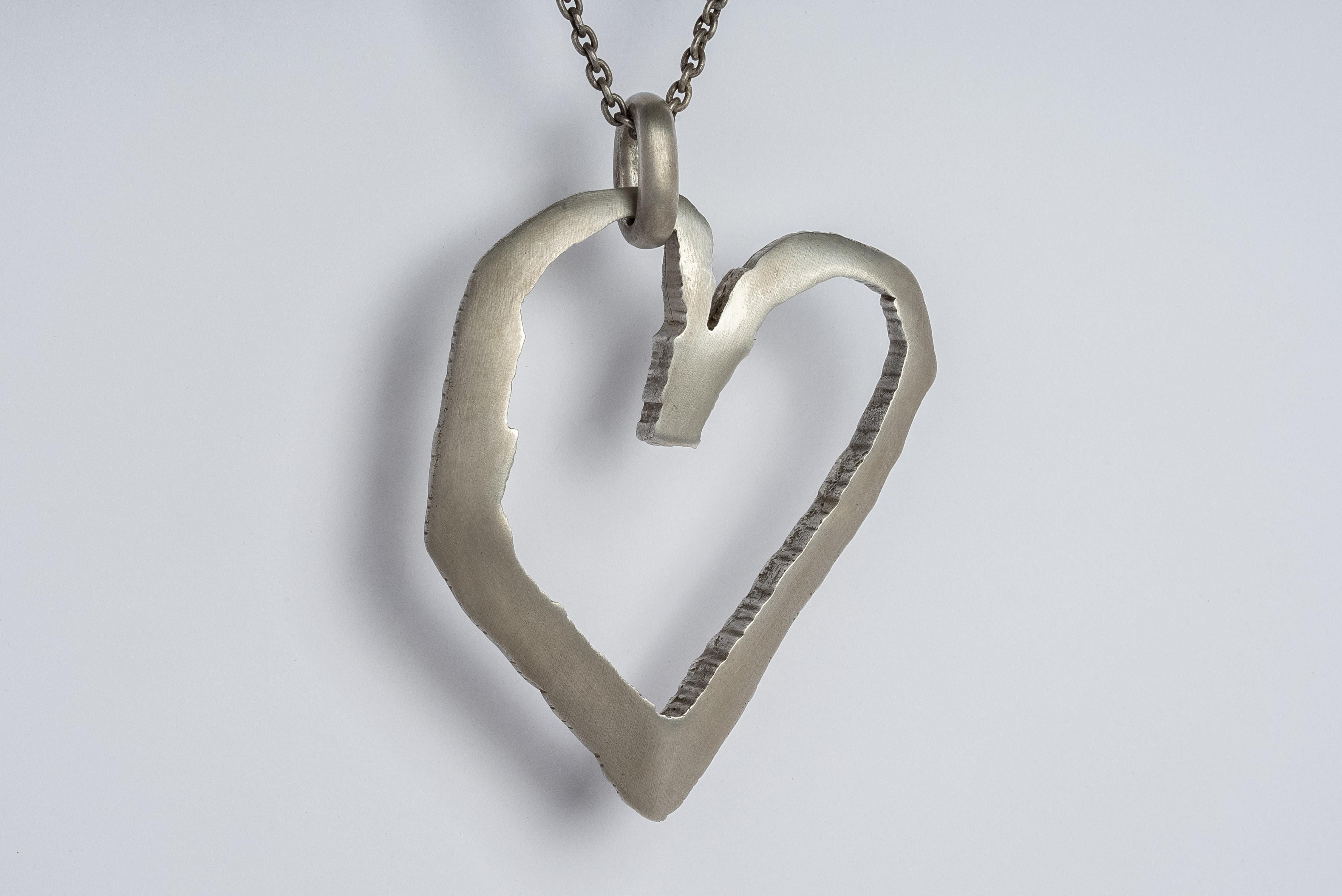 Women's or Men's Jazz's Heart Necklace (Big, DA) For Sale