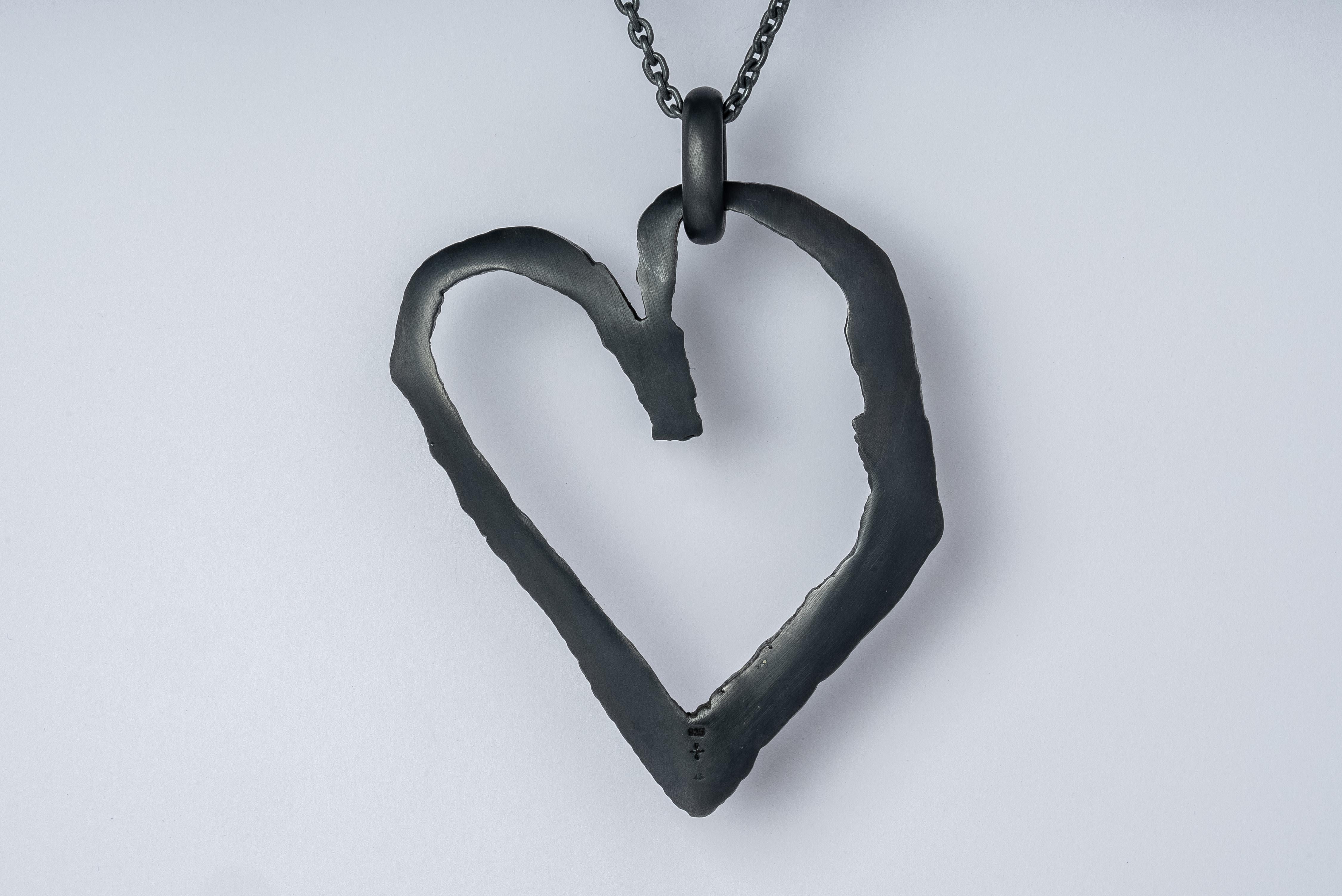 Women's or Men's Jazz's Heart Necklace (Big, KA) For Sale