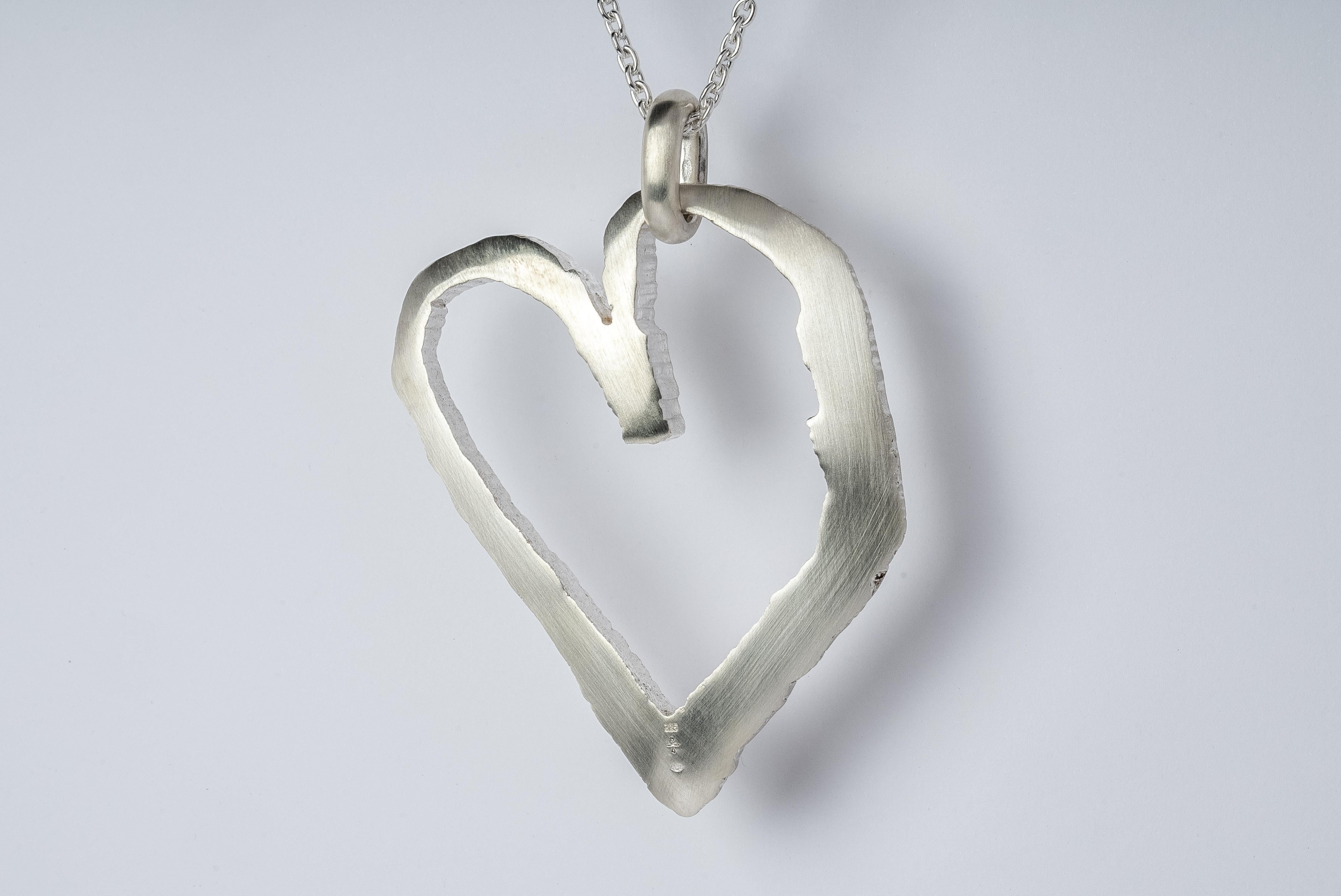 Women's or Men's Jazz's Heart Necklace (Big, MA) For Sale