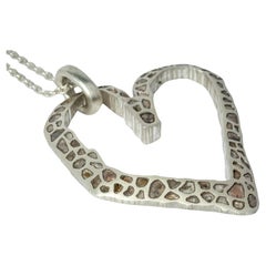 Jazz's Heart Necklace (Big, Mega Pavé, MA+DIA)