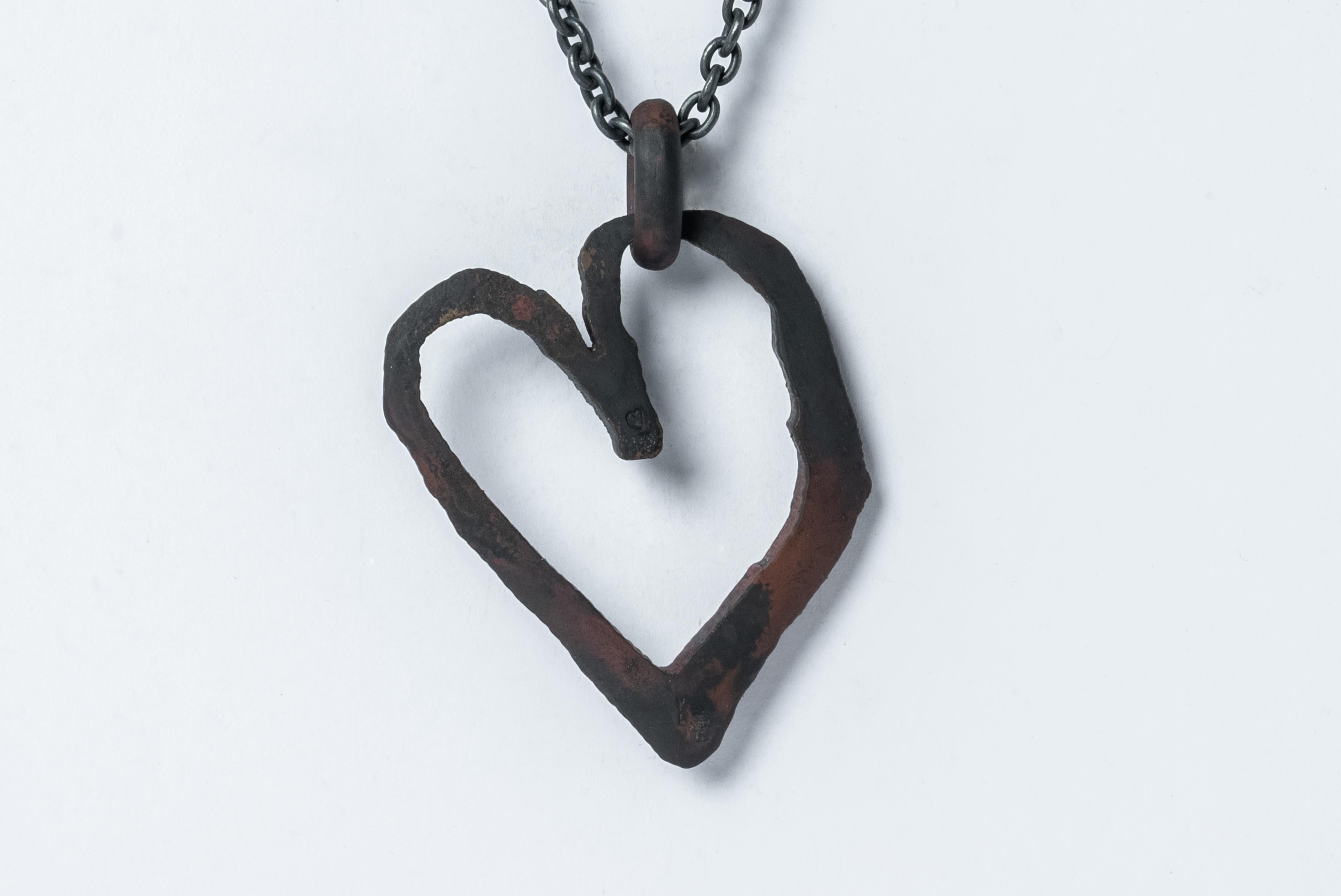 Women's or Men's Jazz's Heart Necklace (Little, DR+KA) For Sale