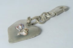 Jazz's Solid Heart Charm (Big, 2 Rainbow Pearls, AS+RPRL)