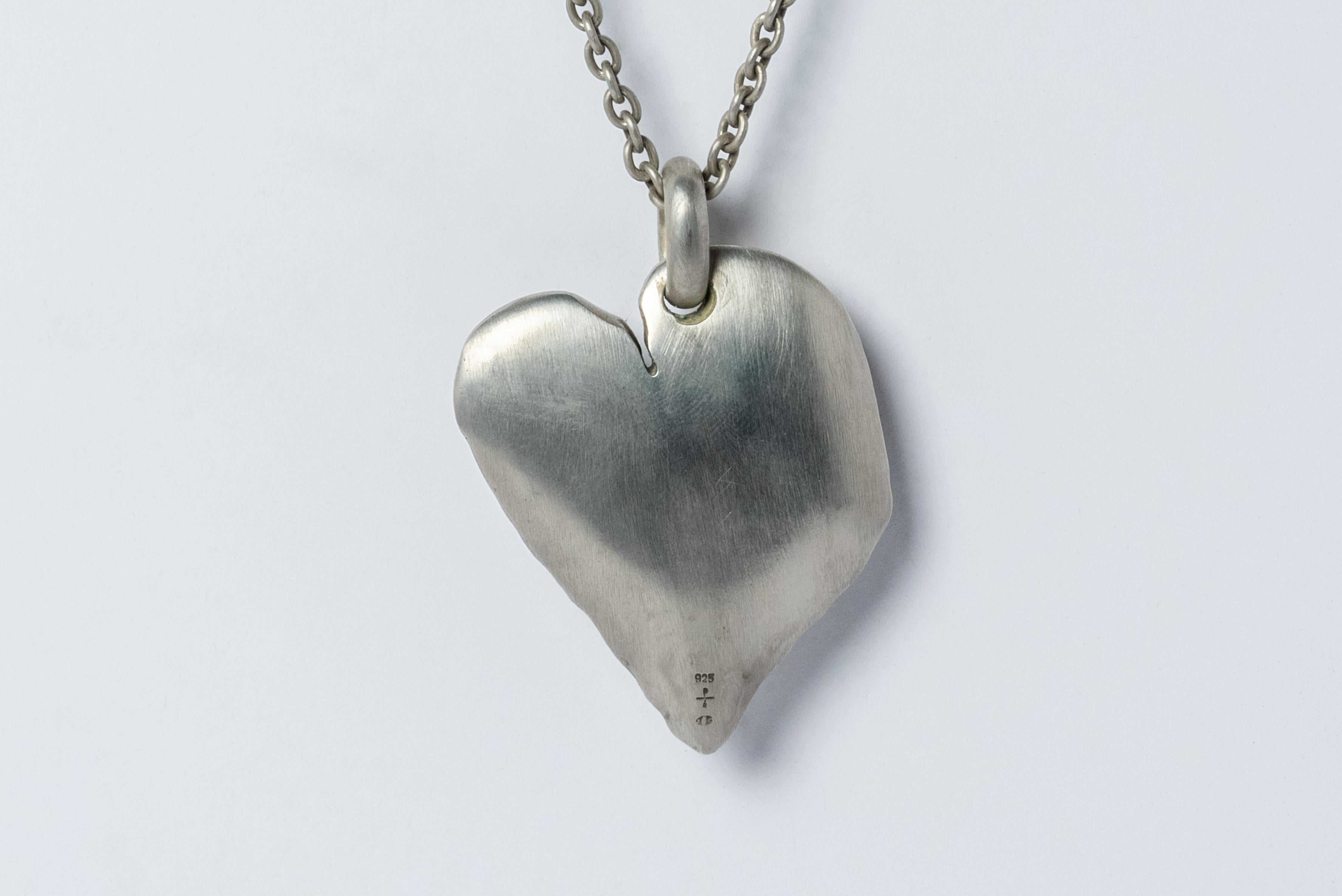 Jazz's Solid Heart Necklace (Little, Opal, DA+OPL) In New Condition For Sale In Paris, FR
