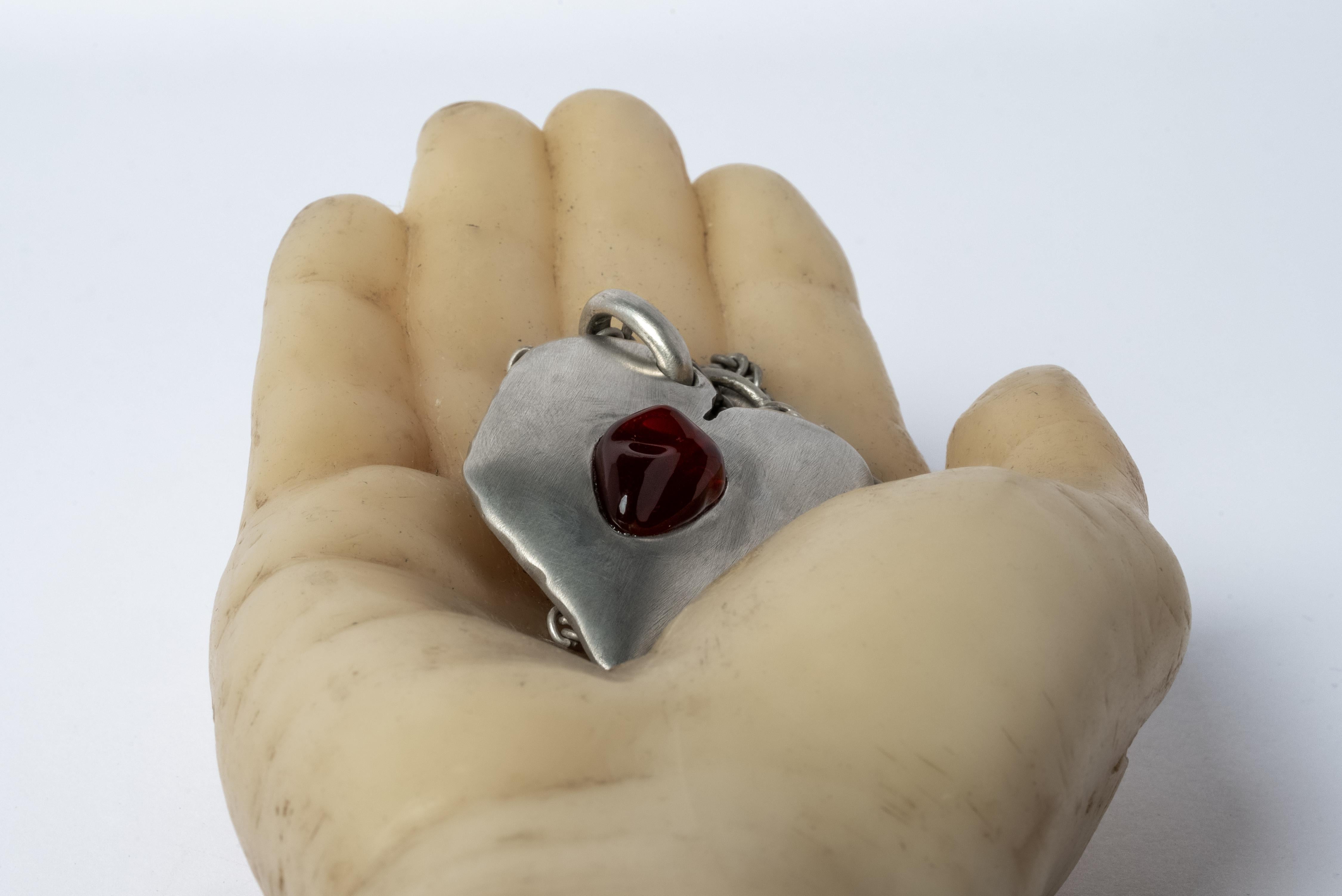 Jazz's Solid Heart Necklace (Little, Opal, DA+OPL) For Sale 1