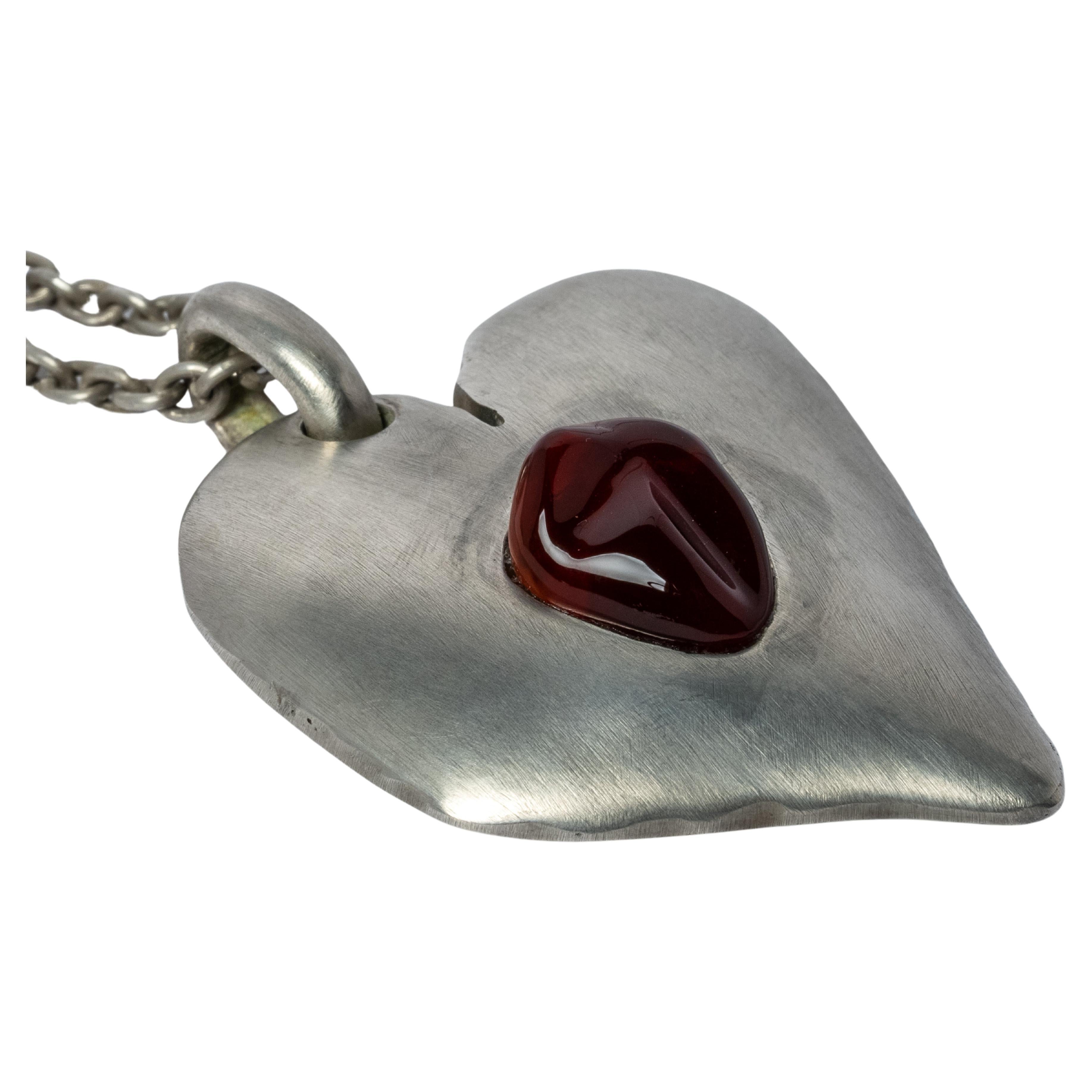 Jazz's Solid Heart Necklace (Little, Opal, DA+OPL) For Sale