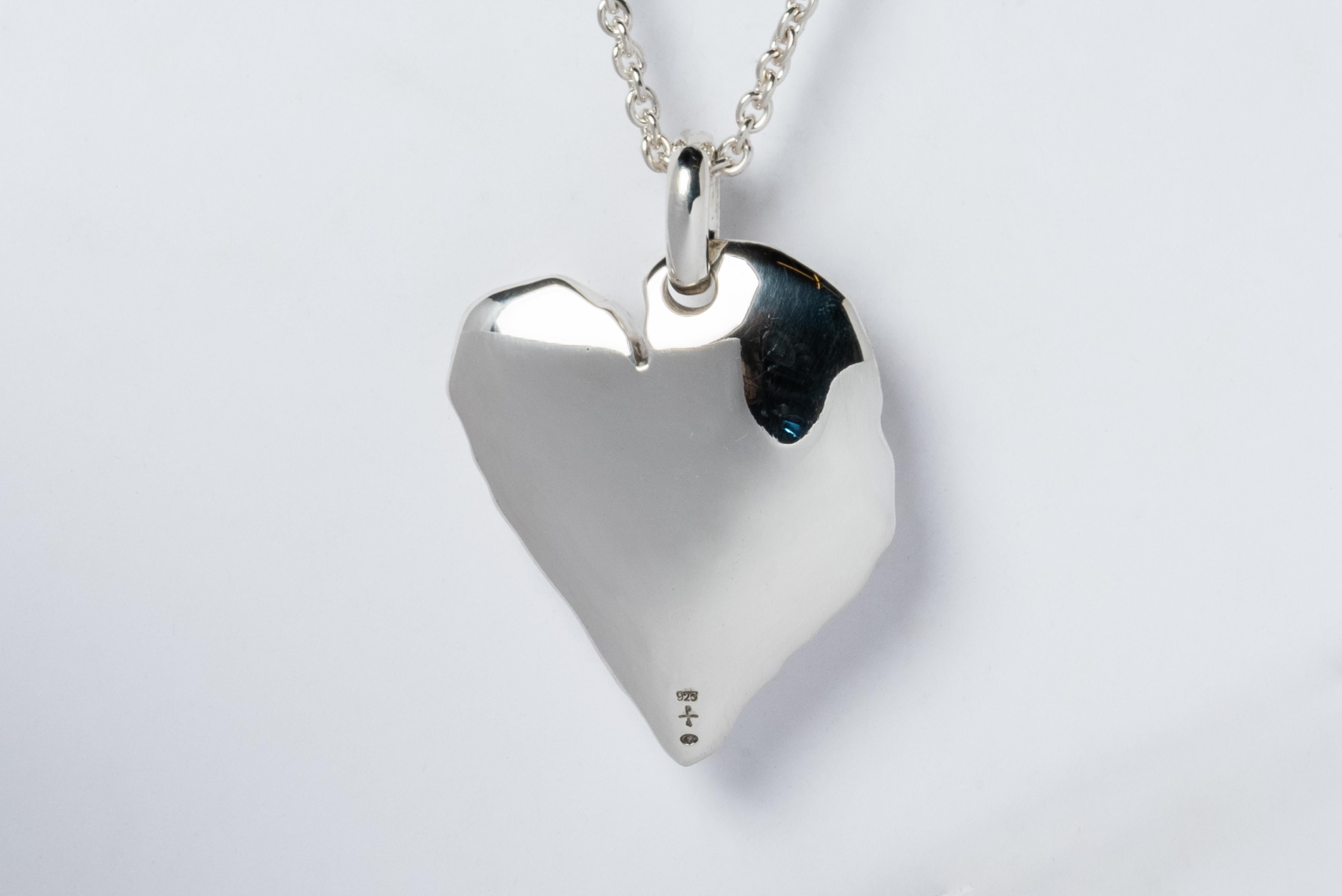 Jazz's Solid Heart Necklace (Small, Opal, PA+OPL) In New Condition For Sale In Paris, FR