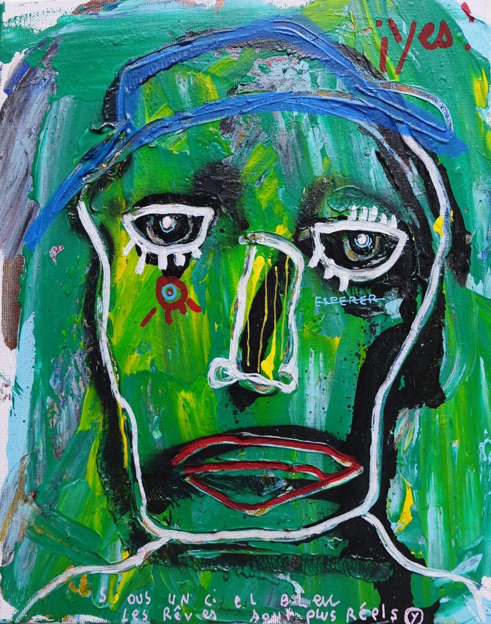 Jazzu Portrait Painting - HOPE ALWAYS