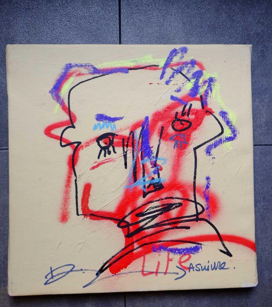 JAZZU - A SUIVRE - Painting by Jazzu