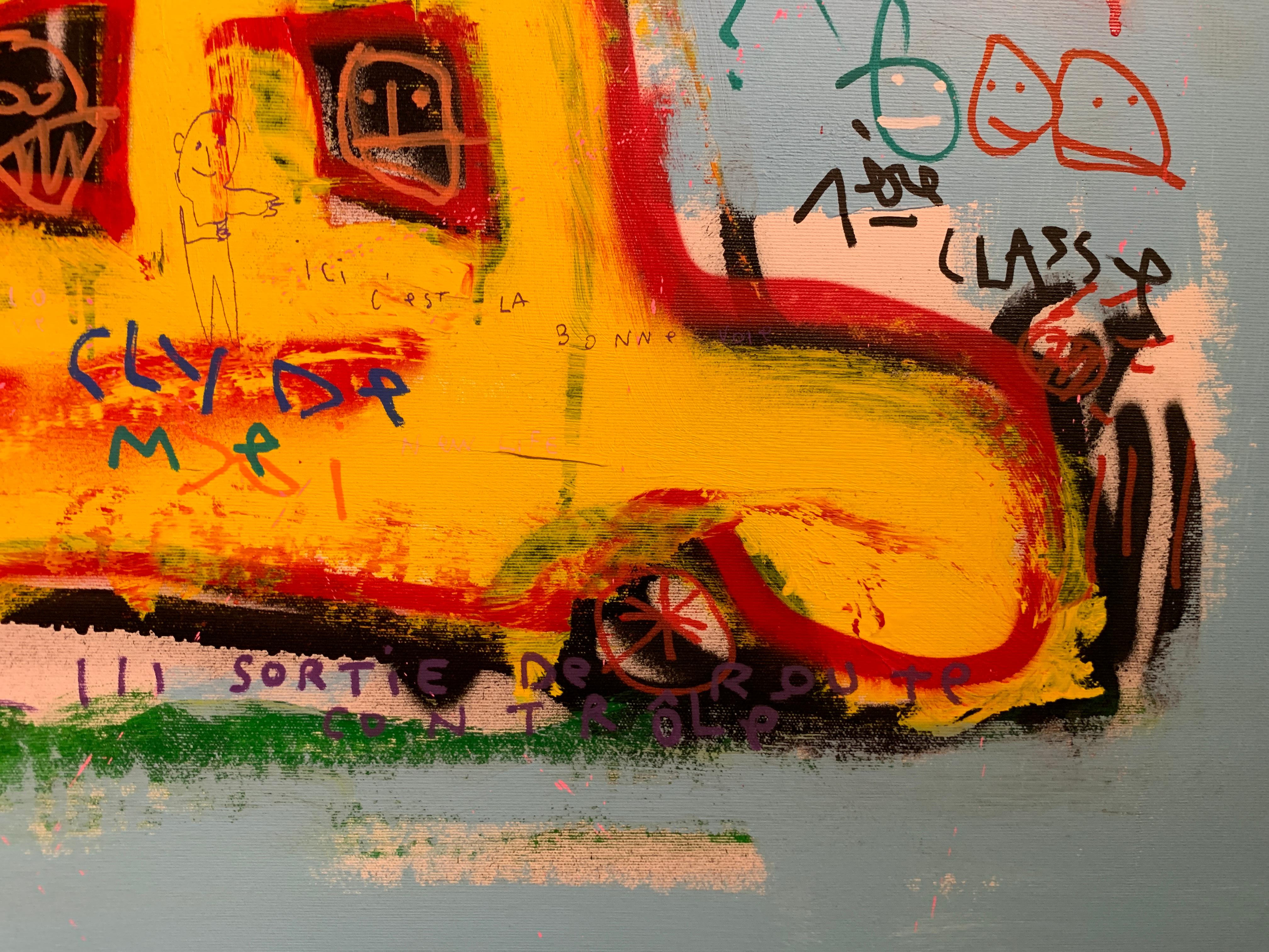 J'en Suis La (Sono Qui) di Jazzu, Quadro d'Arte Mista Brut su Tela di grandi dimensioni in vendita 4