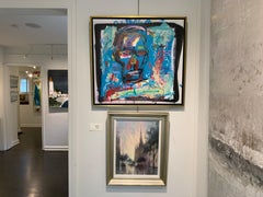 On Oublie Pas by Jazzu, Pintura en técnica mixta sobre lienzo enmarcada Art Brut