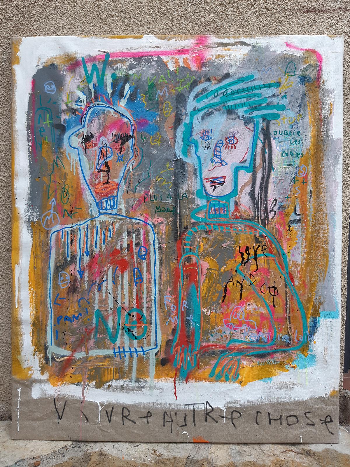Prisoners of Pain – Painting von Jazzu