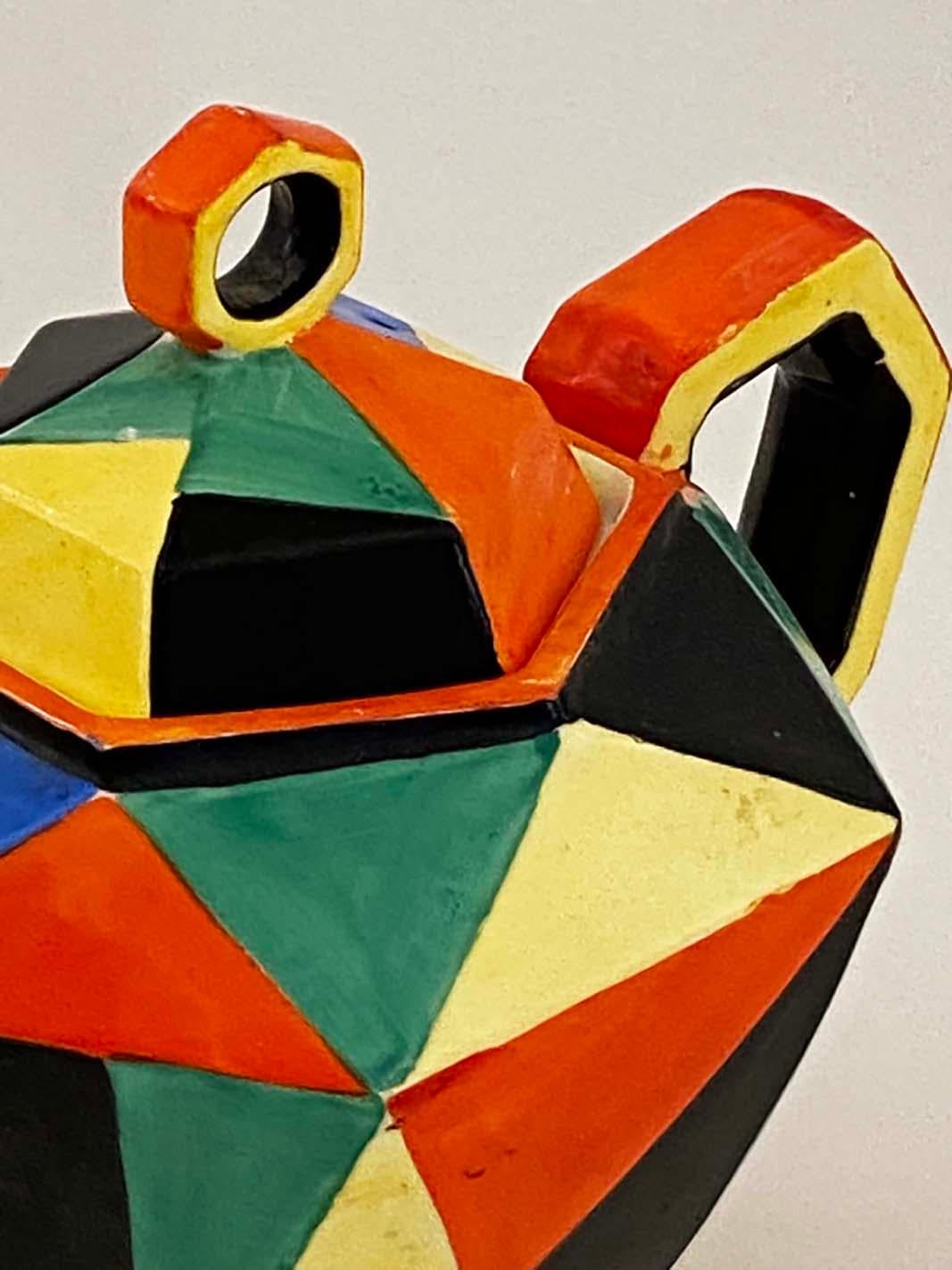 Teiera giapponese Art Deco Cubista degli anni '30, in stile jazzistico in vendita 6