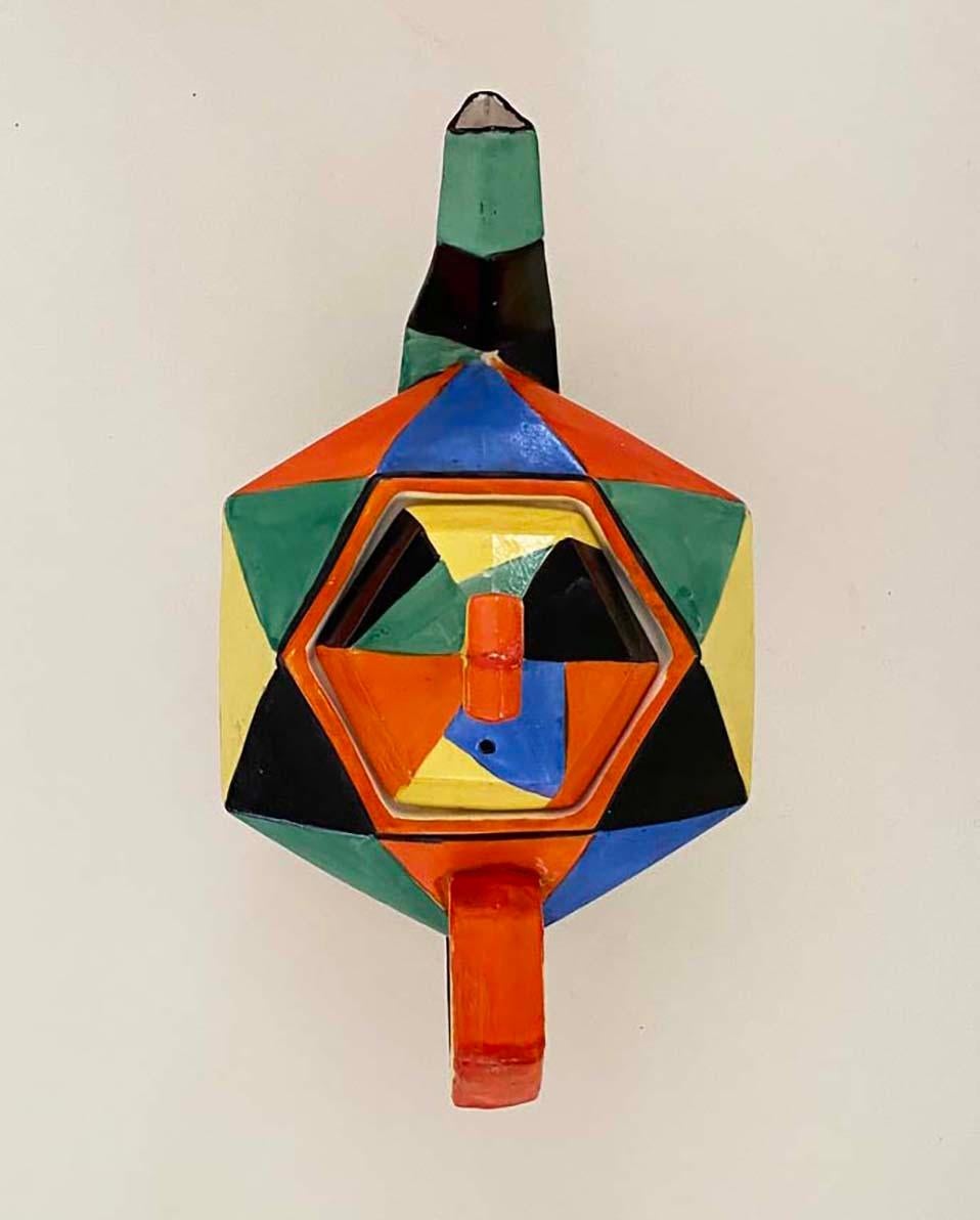 Teiera giapponese Art Deco Cubista degli anni '30, in stile jazzistico in vendita 1