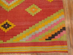 Jazzy Turkish Anatolian Square Kilim