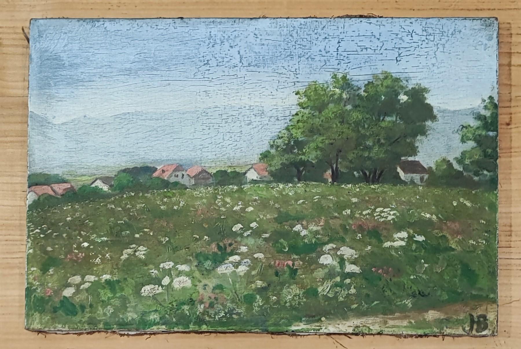 Geneva countryside - Painting by J.B.