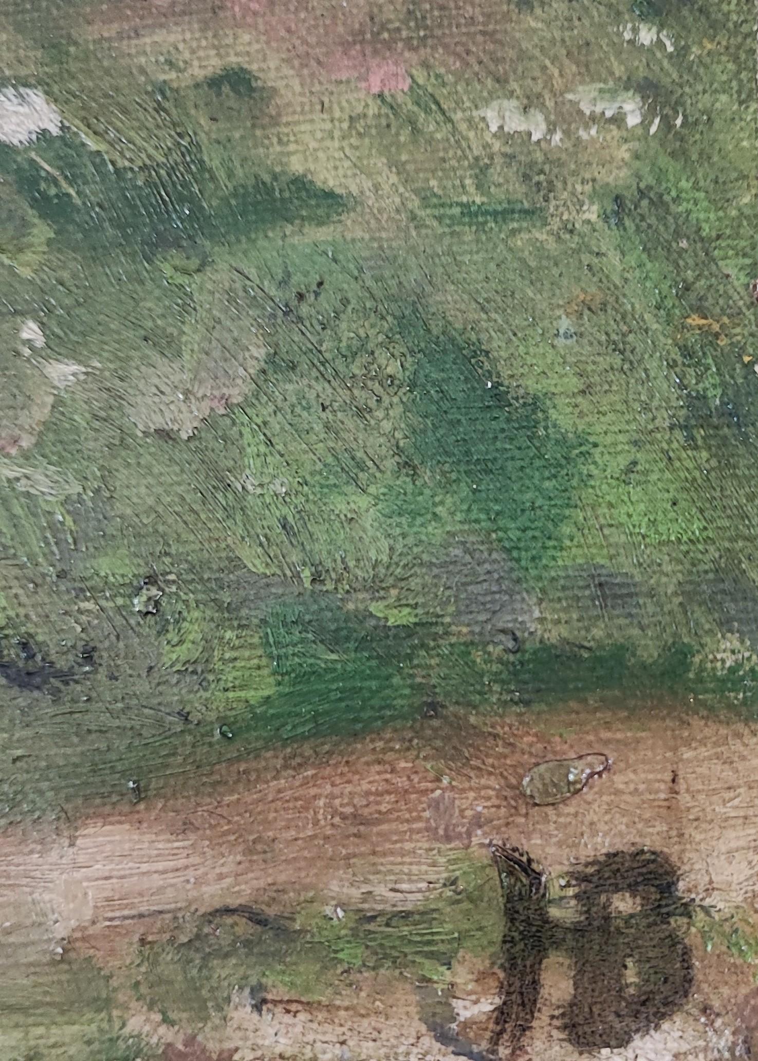 Campagna di Ginevra - Landscape Painting Grigio di J.B.