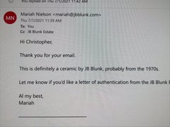 JB Blunk Studio Ceramic Art