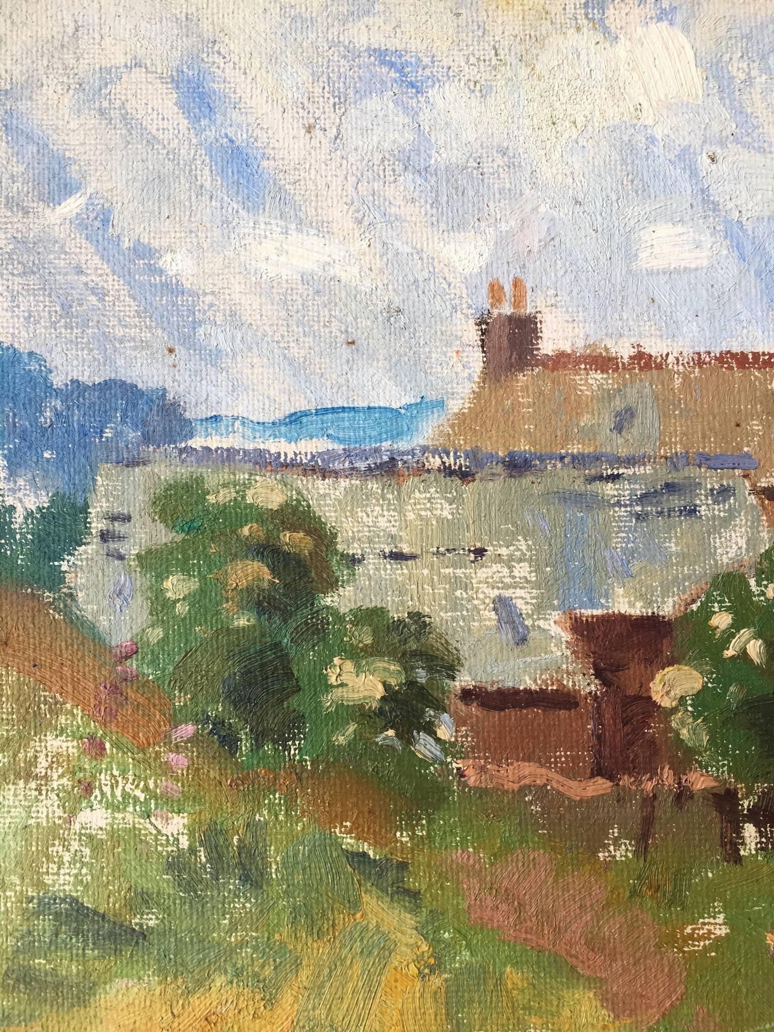 Altes Bauernhaus, mittelgroß,  Ölgemälde (Impressionismus), Painting, von J.B. Holmes