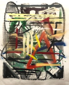 Allowance (abstract, spray paint, post graffiti, street art, mixed media)